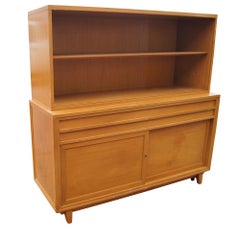 Retro Mahogany Breakfront Four Shelves