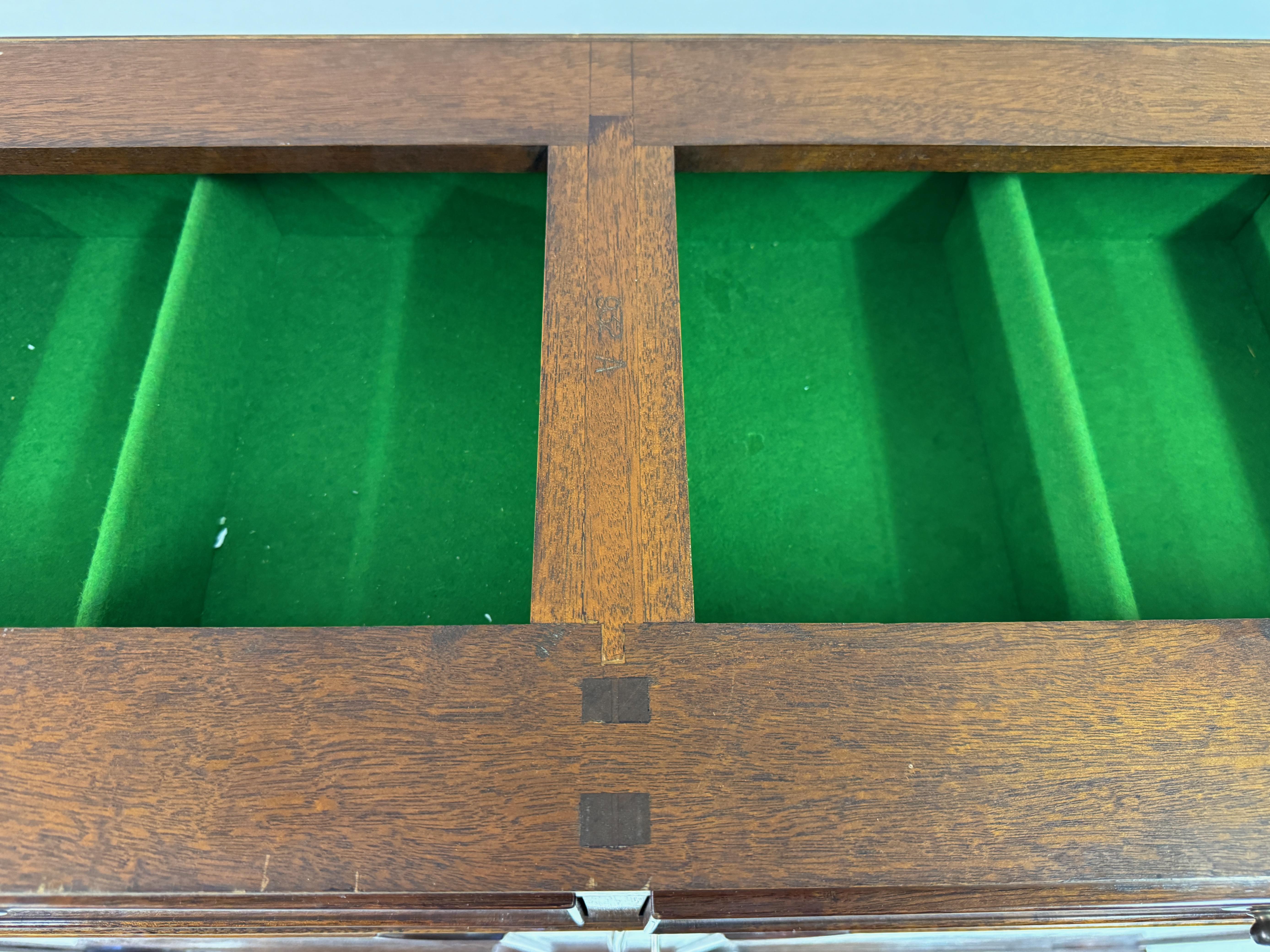 Vintage Mahogany Buffet or Server with Marble Top By William Tillman 9