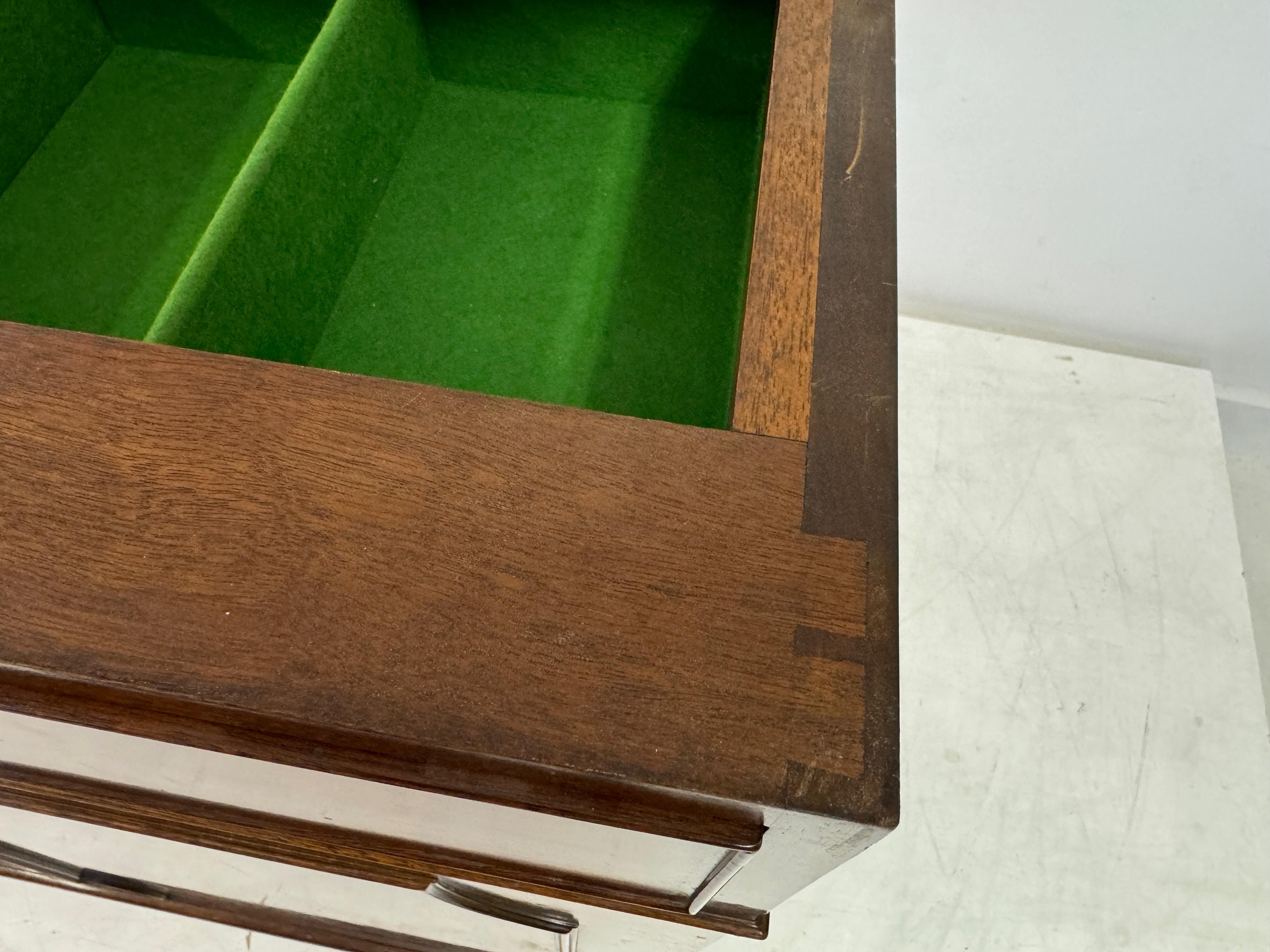 Vintage Mahogany Buffet or Server with Marble Top By William Tillman 10