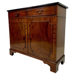 Vintage Mahogany Buffet or Server with Marble Top By William Tillman