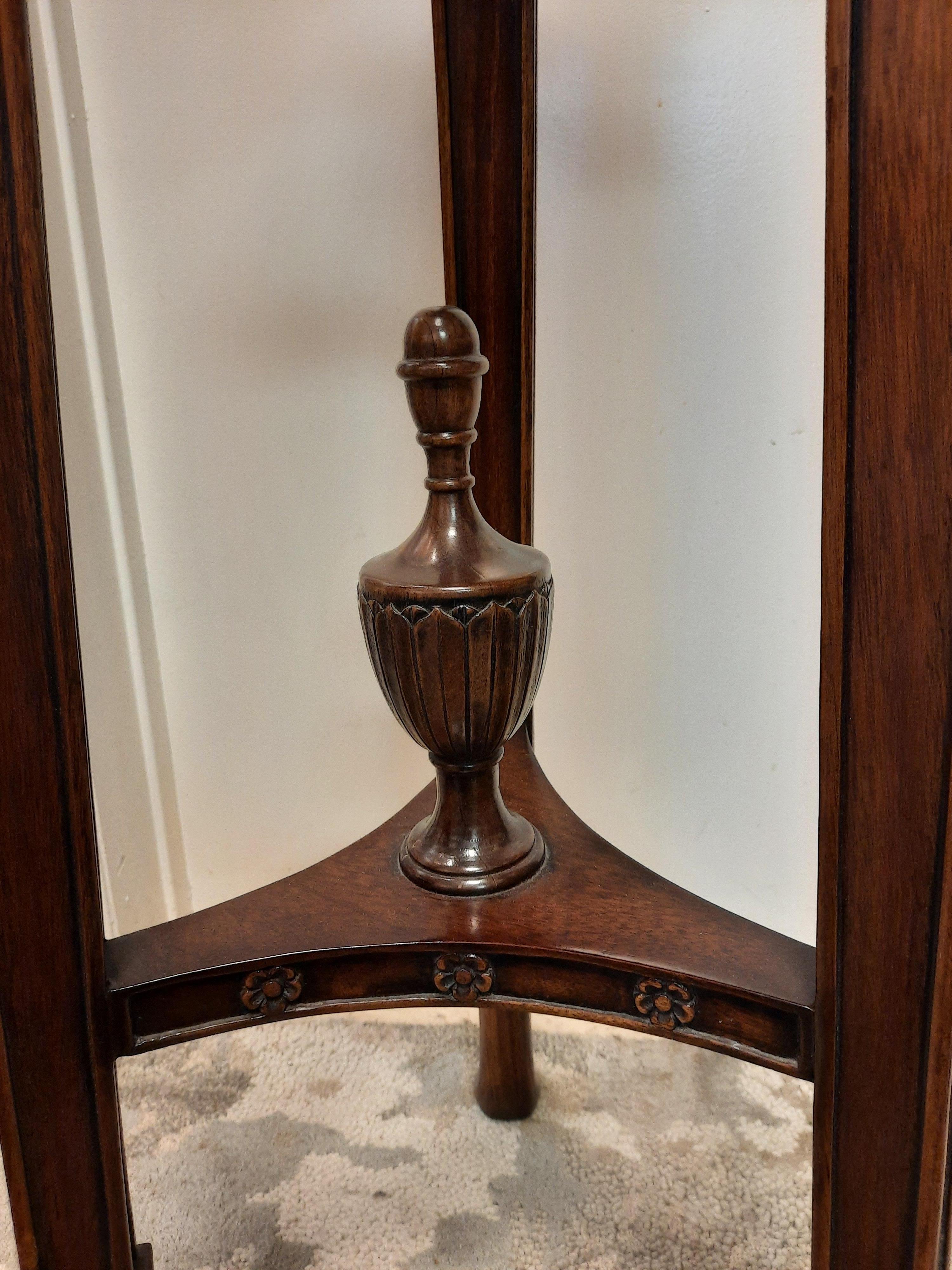 Vintage Mahogany Carved Pedestal For Sale 4