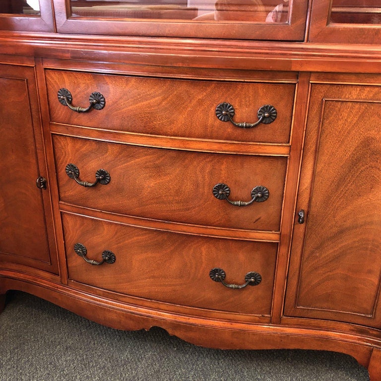 Vintage Mahogany China Hutch For Sale at 1stDibs vintage mahogany china