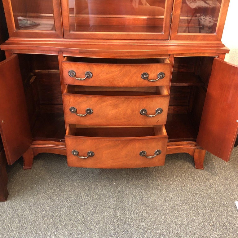 Vintage Mahogany China Hutch For Sale at 1stDibs vintage mahogany