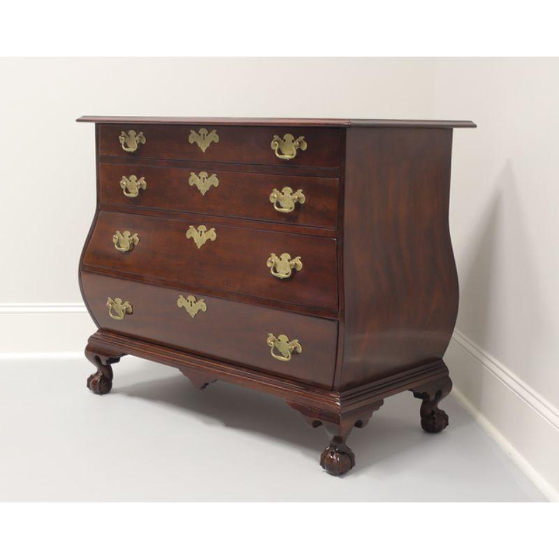 American Mahogany Chippendale Style Bombe Chest with Ball in Claw Feet