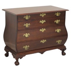 Mahogany Chippendale Style Bombe Chest with Ball in Claw Feet