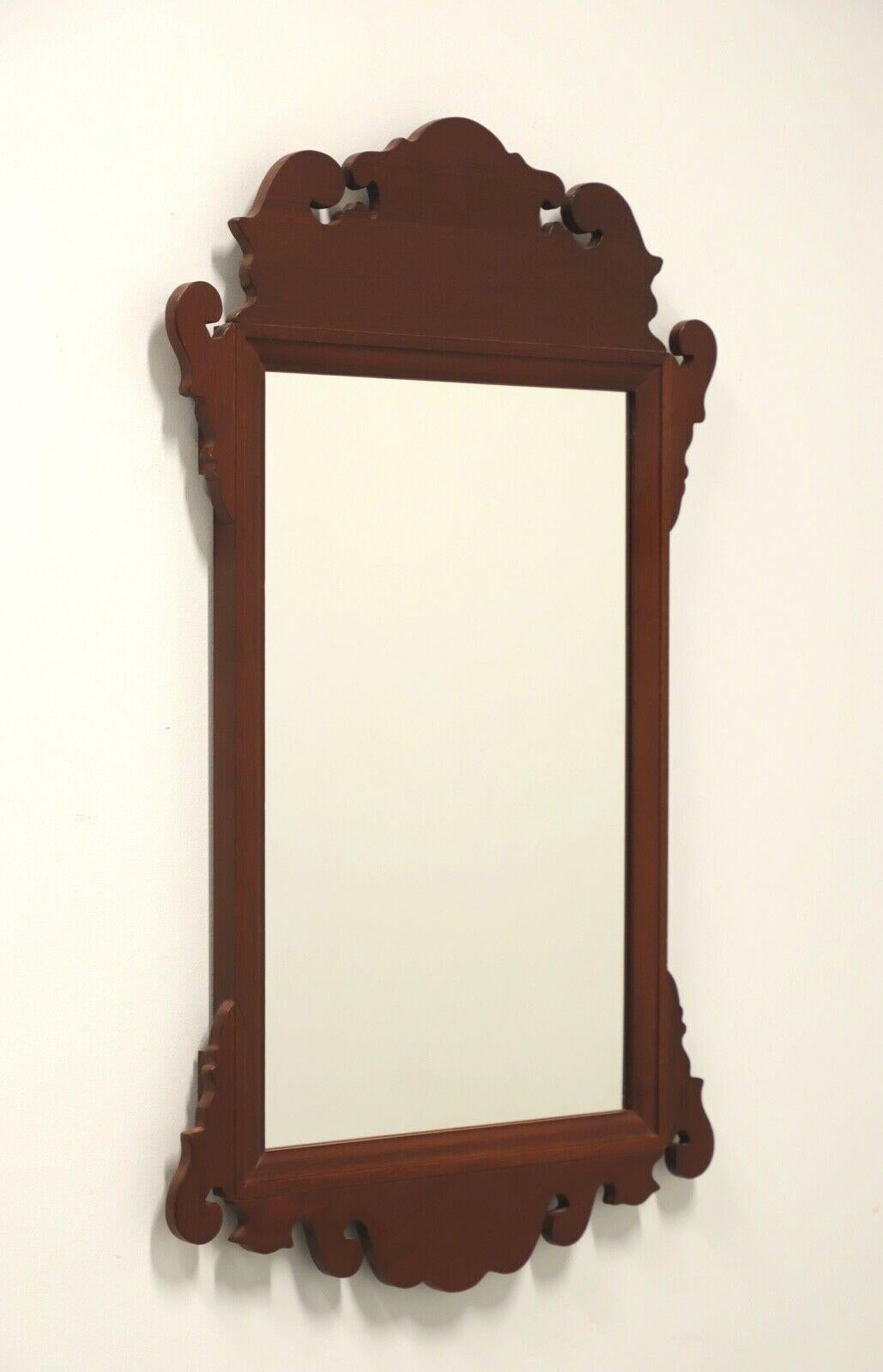 Mahogany Chippendale Style Small Wall Mirror 3