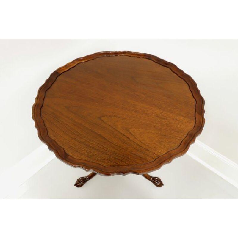 Vintage Mahogany Chippendale Tilt-Top Ball in Claw Pie Crust Table 2