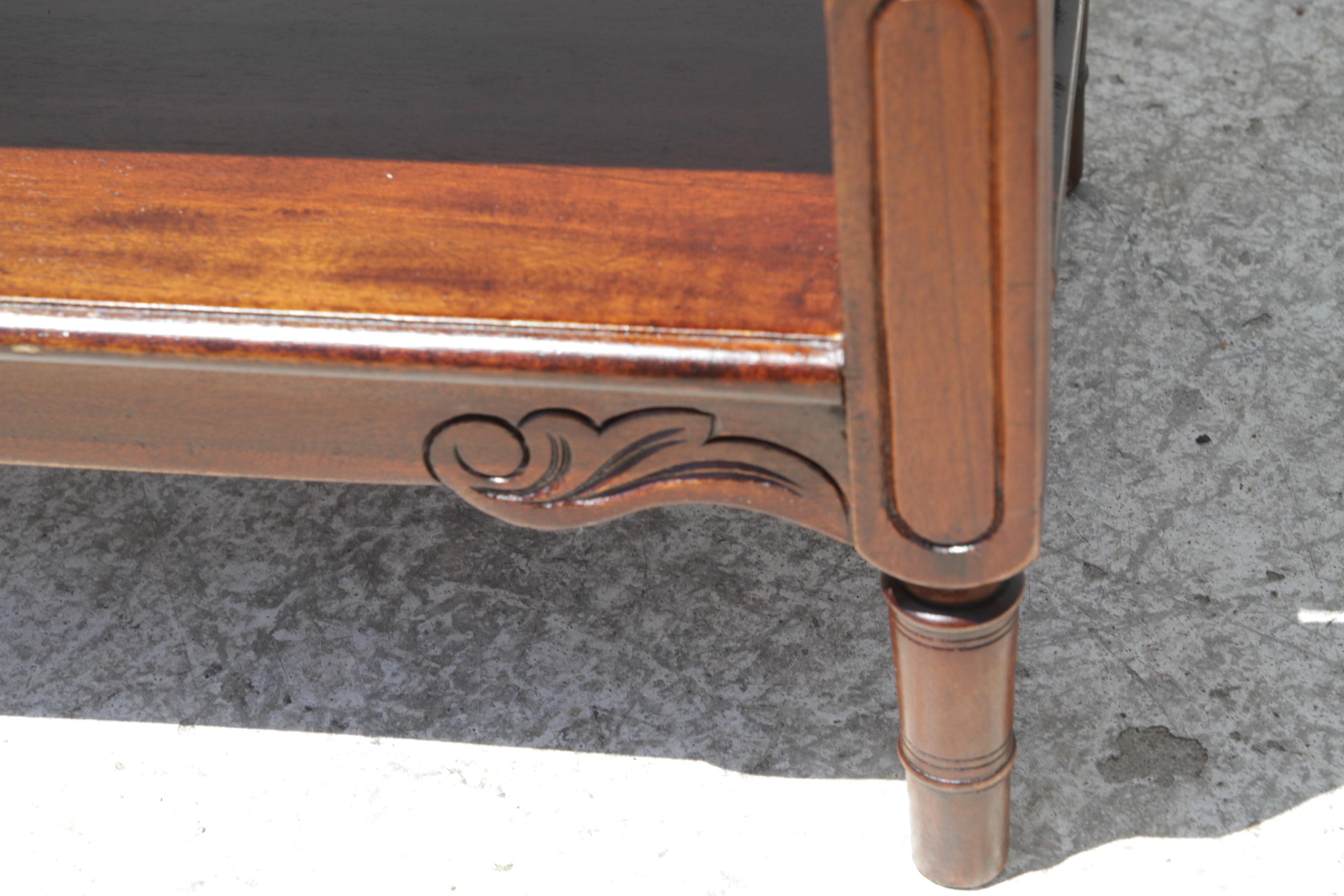 Vintage Mahogany Console Table Hall Table Cheveret Desk With Mirror en vente 3