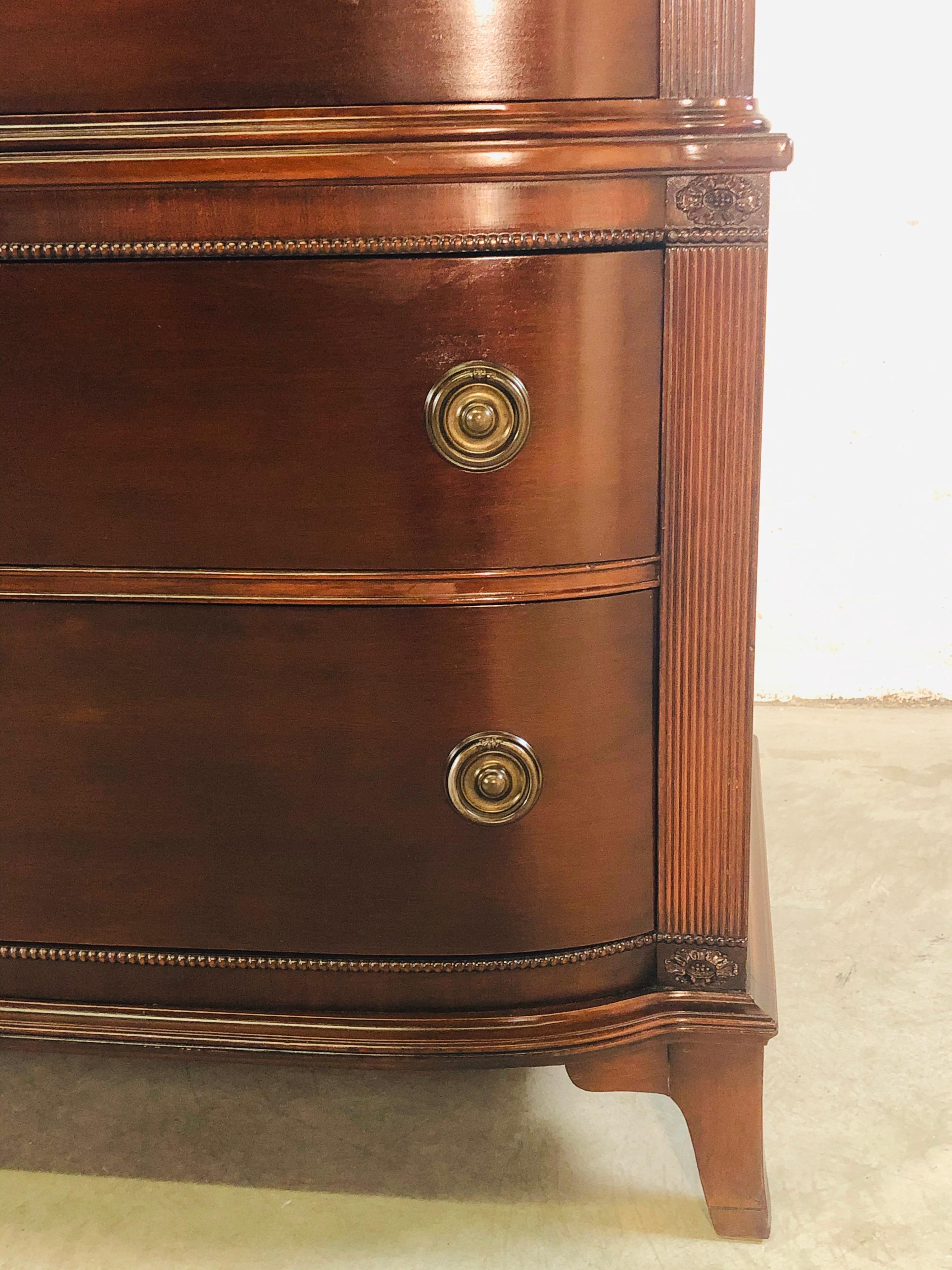 bow front dresser curved