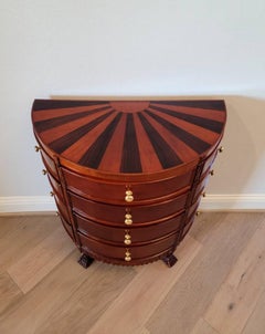 Vintage Mahogany Demilune Chest of Drawers