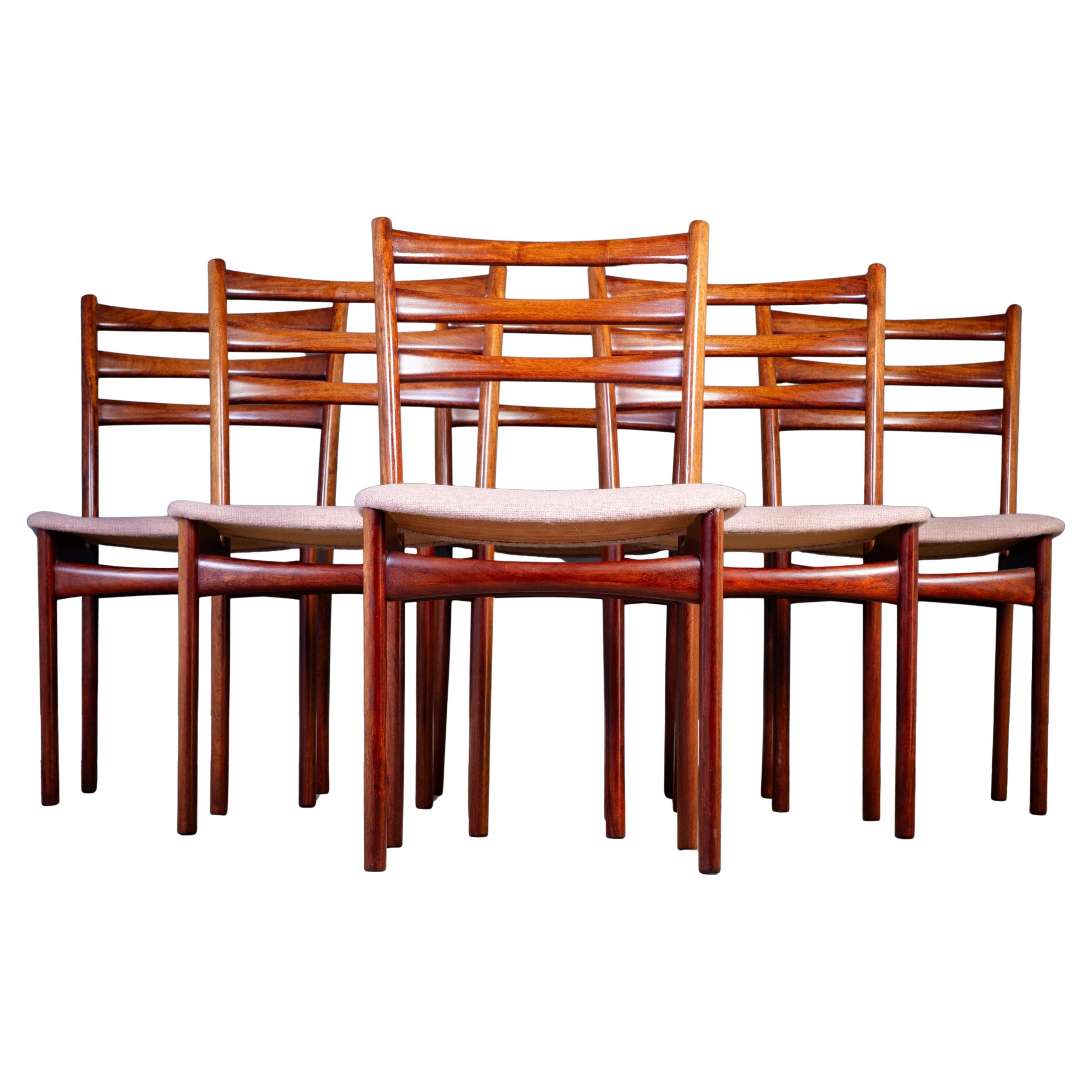 Chaises de salle à manger vintage en acajou de Skovby Møbelfabrik, 1970 en vente