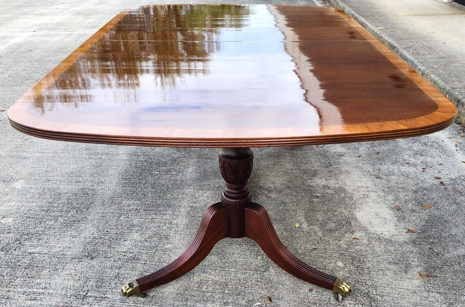 Vintage Mahogany Dining Table Duncan Phyfe Style 3