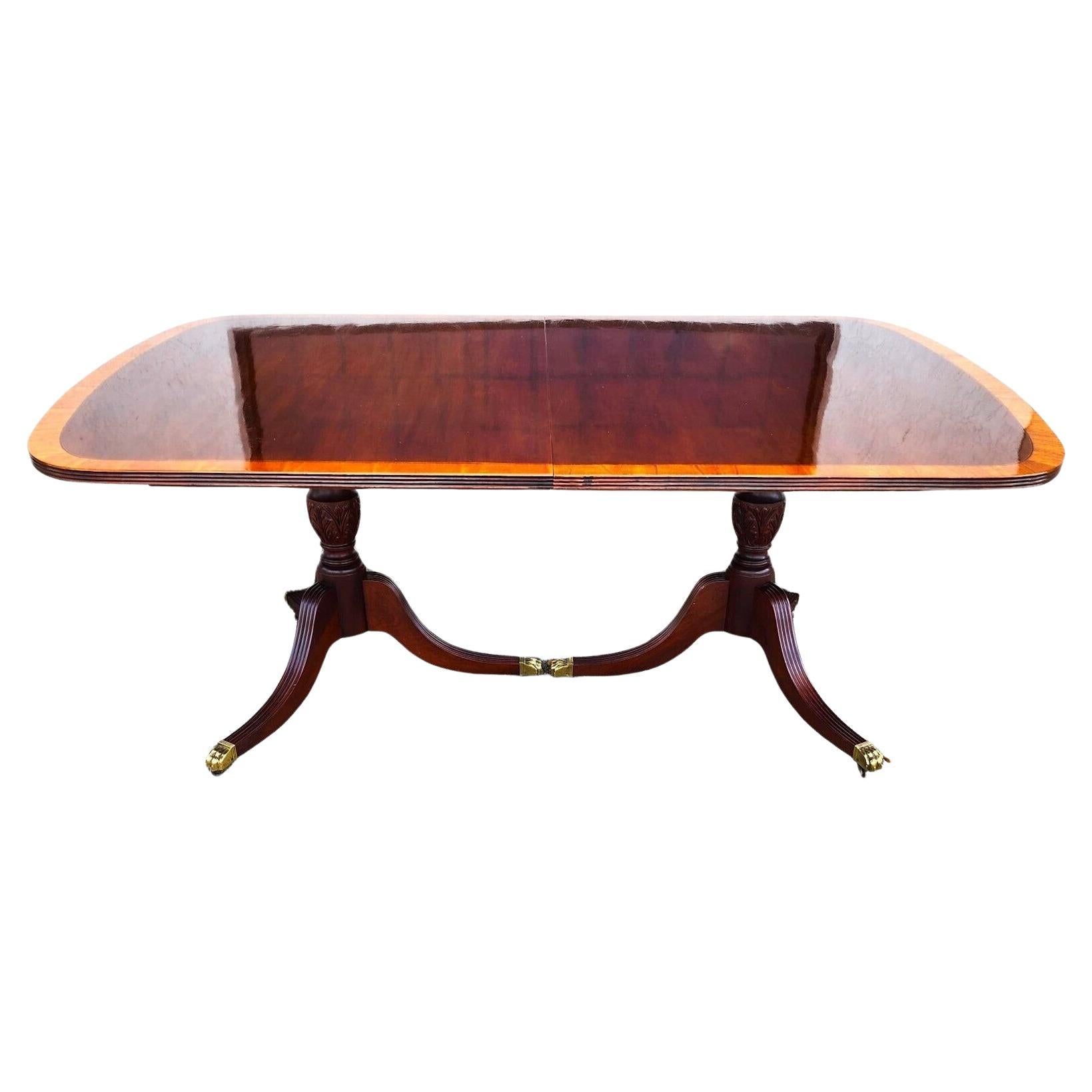 Vintage Mahogany Dining Table Duncan Phyfe Style