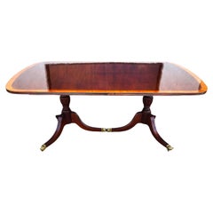 Retro Mahogany Dining Table Duncan Phyfe Style