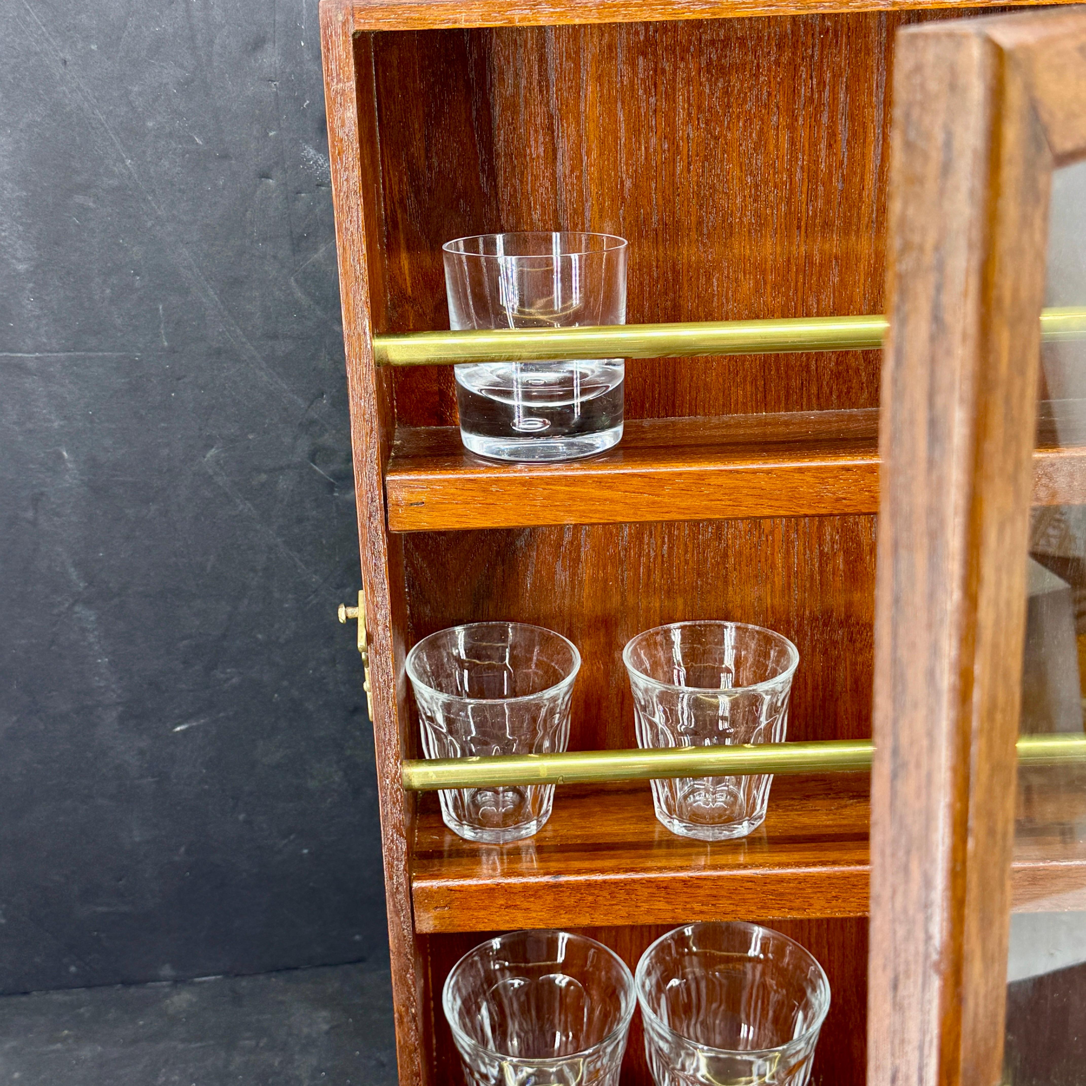 Vintage Mahogany Display Cabinet Vitrine with 1st Class Doctor Plaque en vente 8