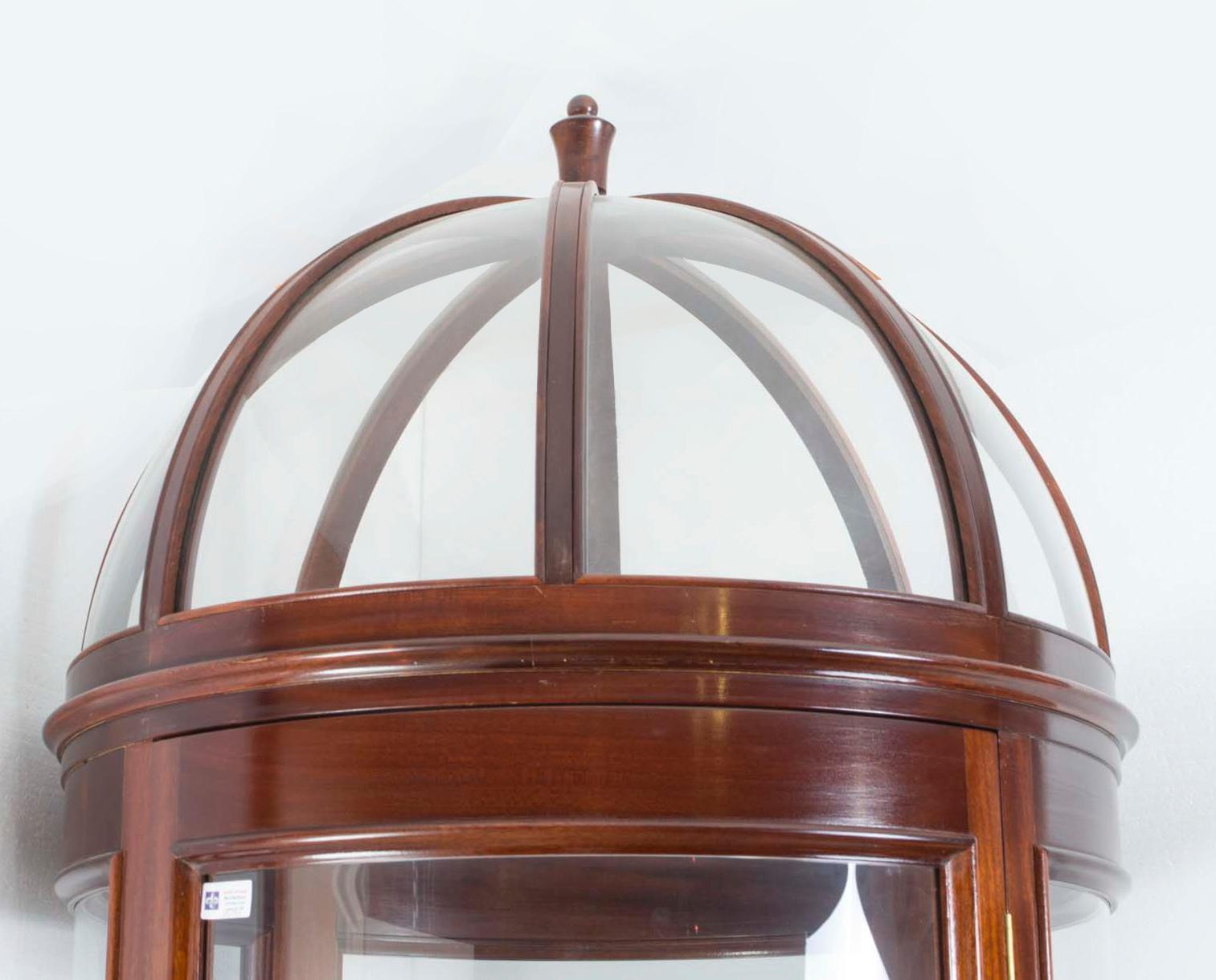 round top display cabinet