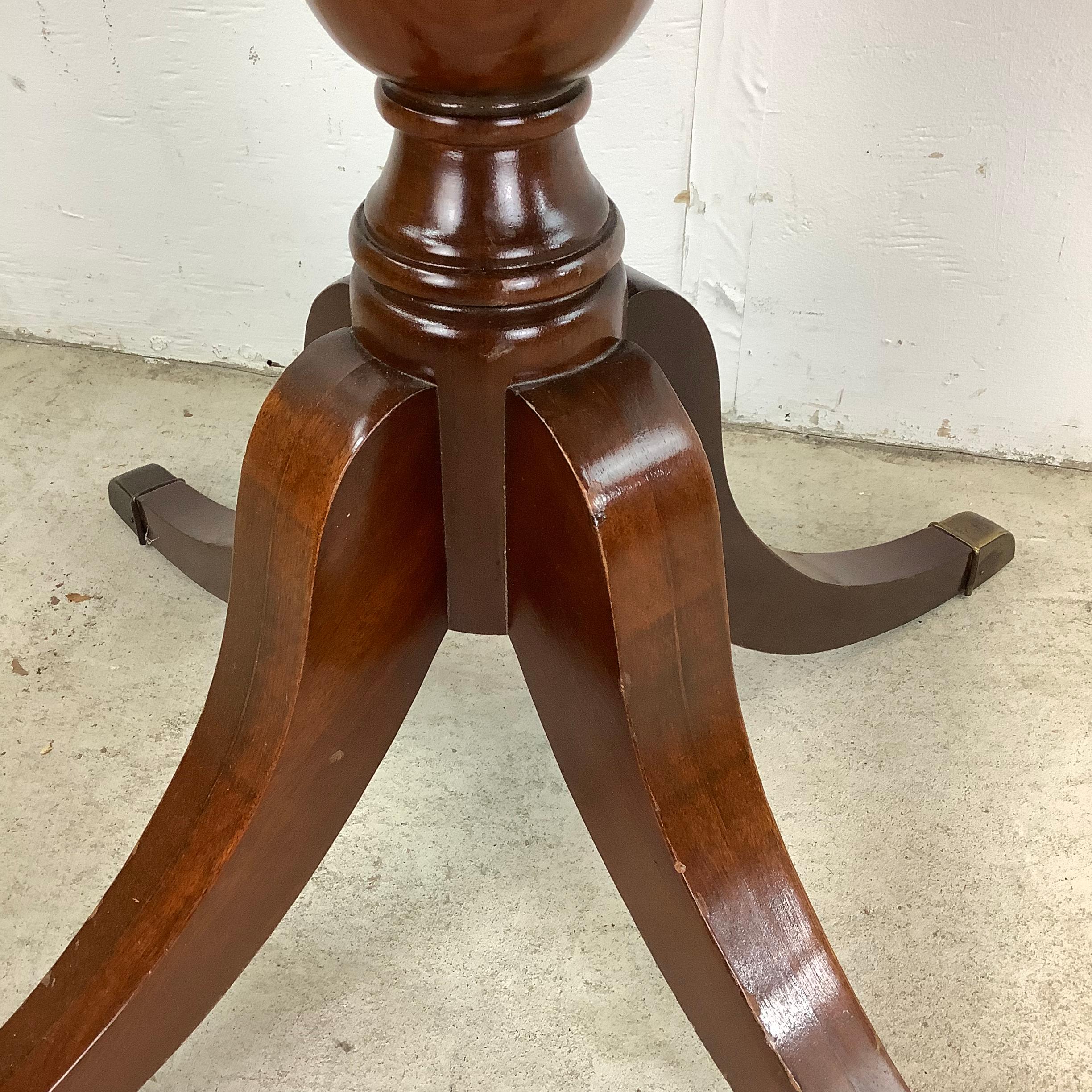 Vintage Mahogany Drum Table after Duncan Phyfe 4