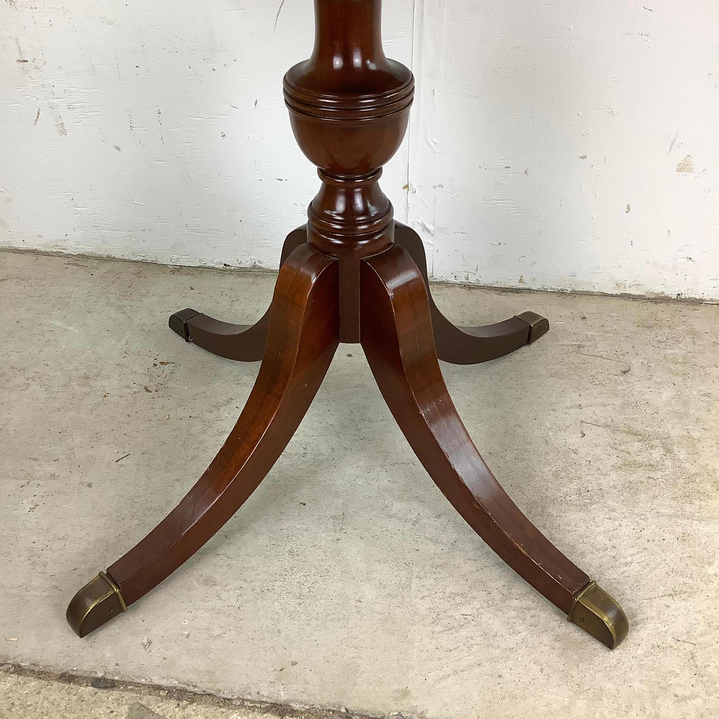 Vintage Mahogany Drum Table after Duncan Phyfe 6
