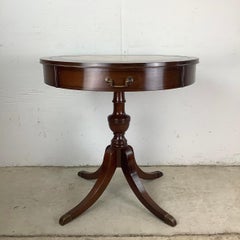 Vintage Mahogany Drum Table after Duncan Phyfe