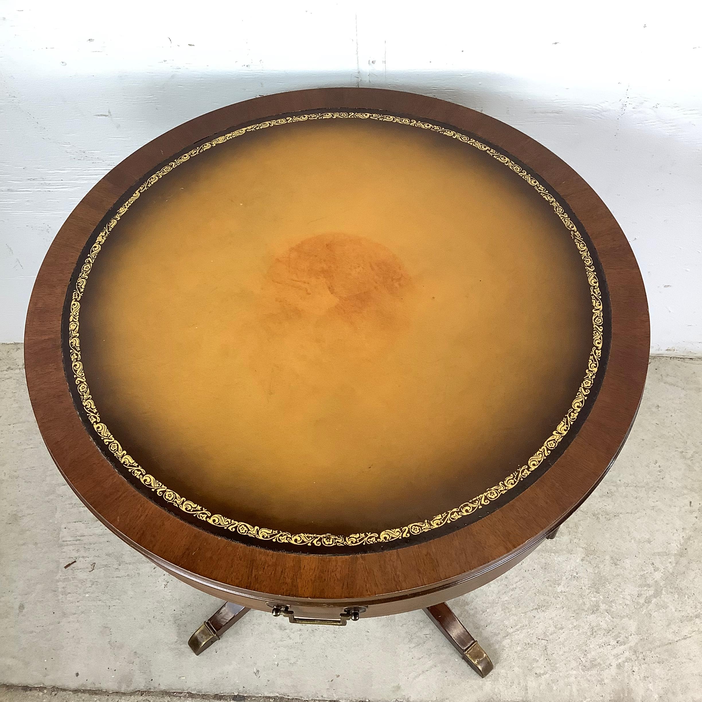 Other Vintage Mahogany Drum Table after Duncan Phyfe