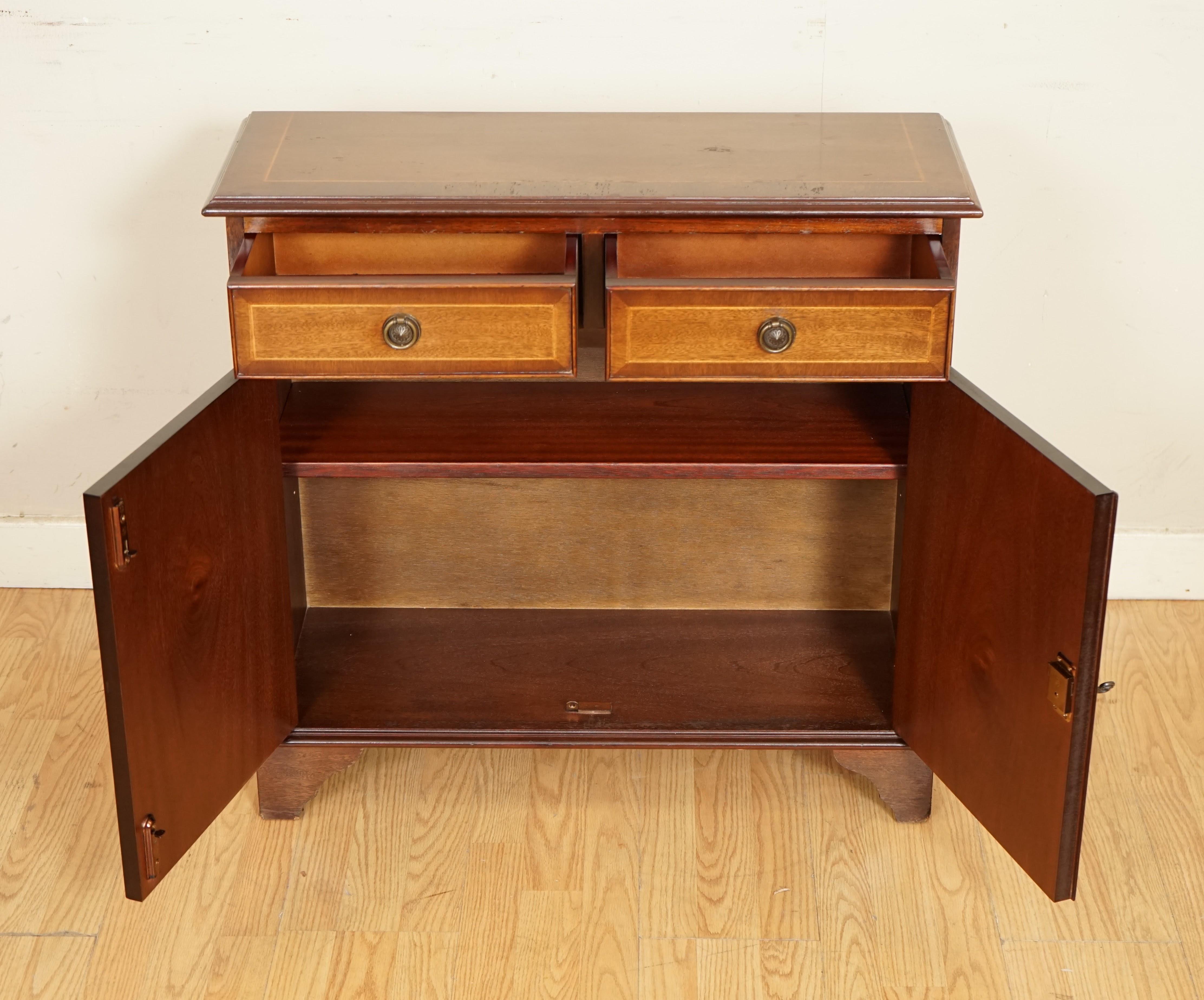 British Vintage Hardwood Dwarf Open Libary Bookcase Cabinet For Sale