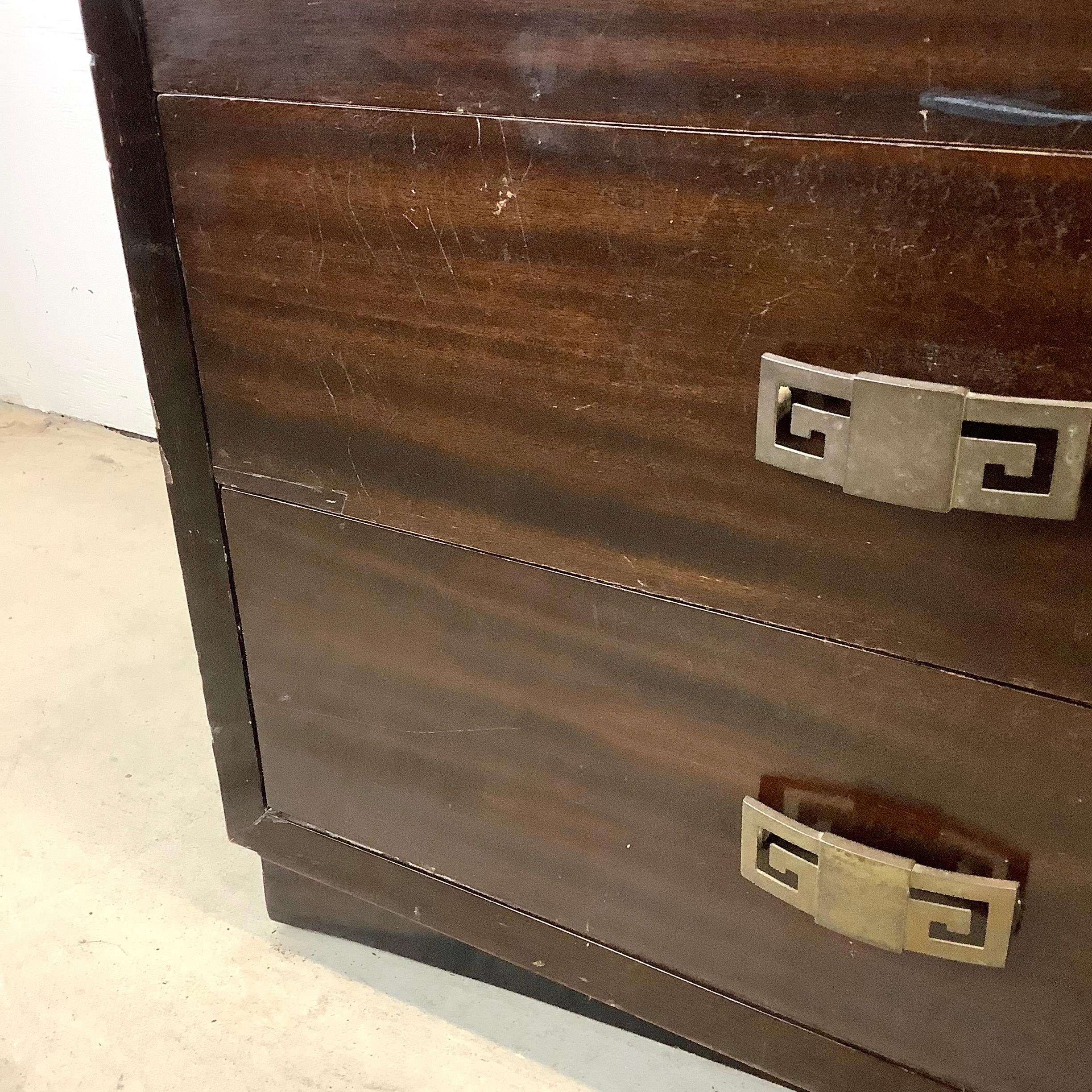Vintage Mahogany Eight Drawer Bedroom Dresser For Sale 2
