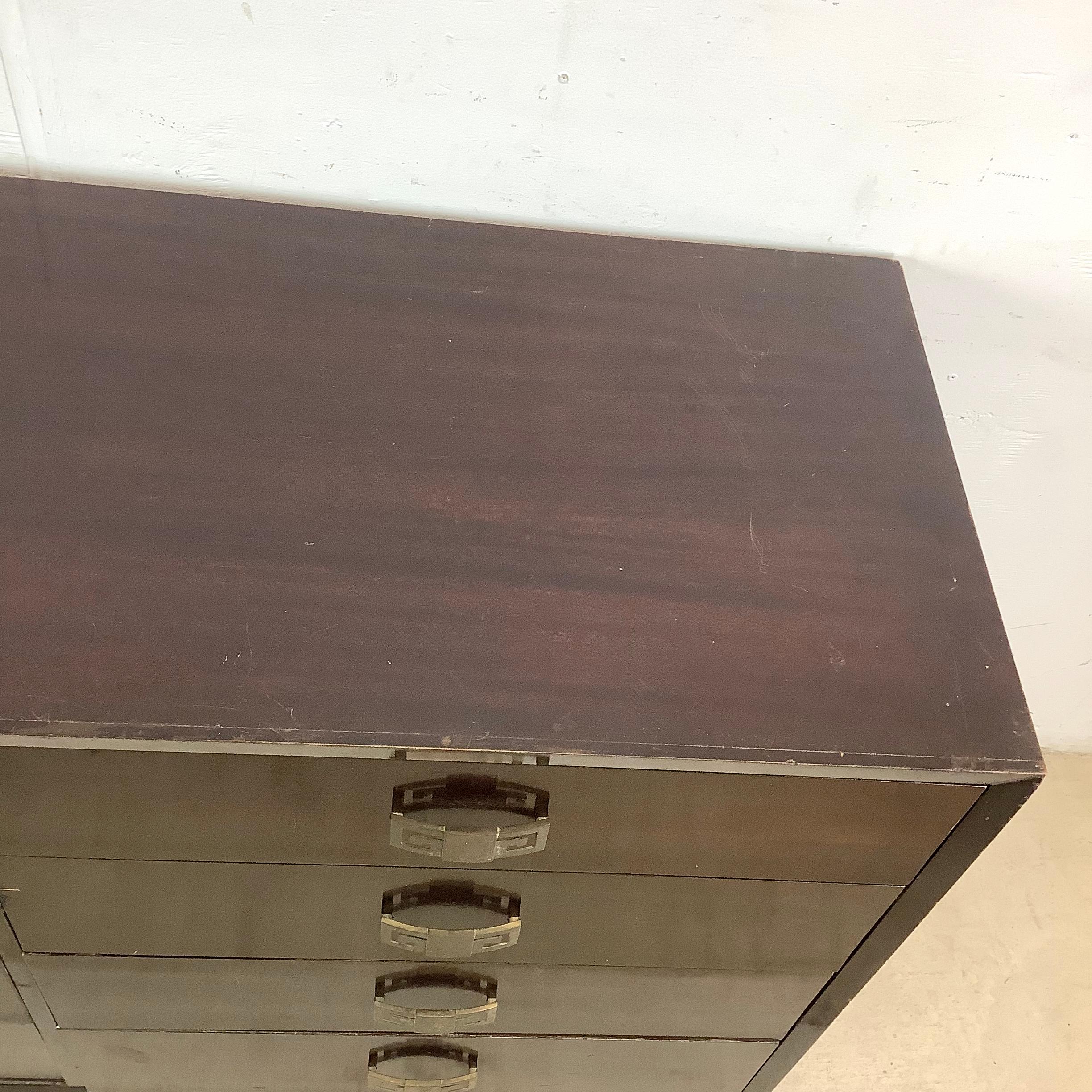 Vintage Mahogany Eight Drawer Bedroom Dresser For Sale 8