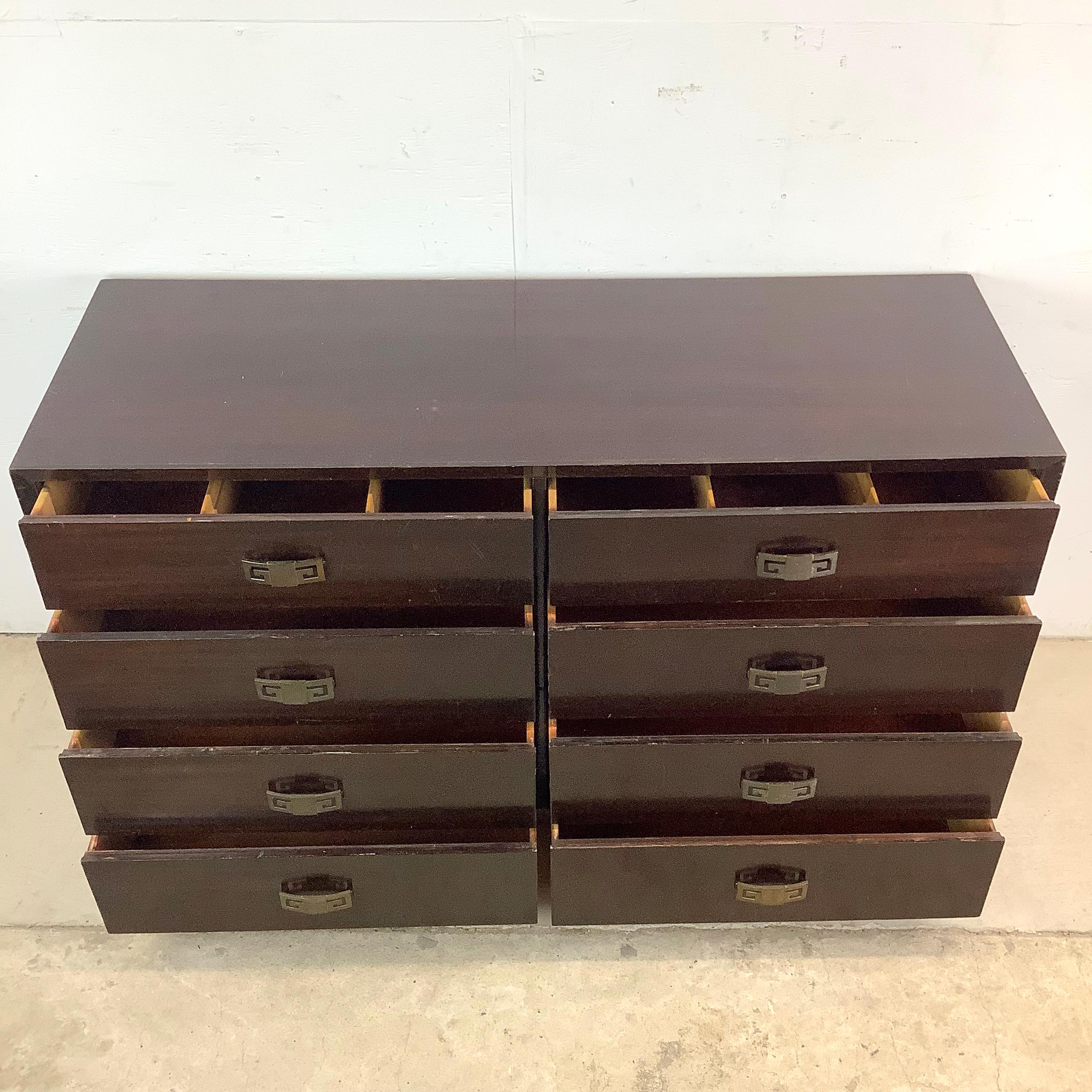 Vintage Mahogany Eight Drawer Bedroom Dresser For Sale 12