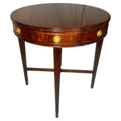 Antique Mahogany English Drum Table