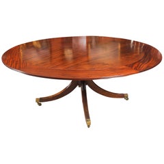 Vintage Mahogany Jupe Dining Table and Leaf Cabinet, Mid-20th Century