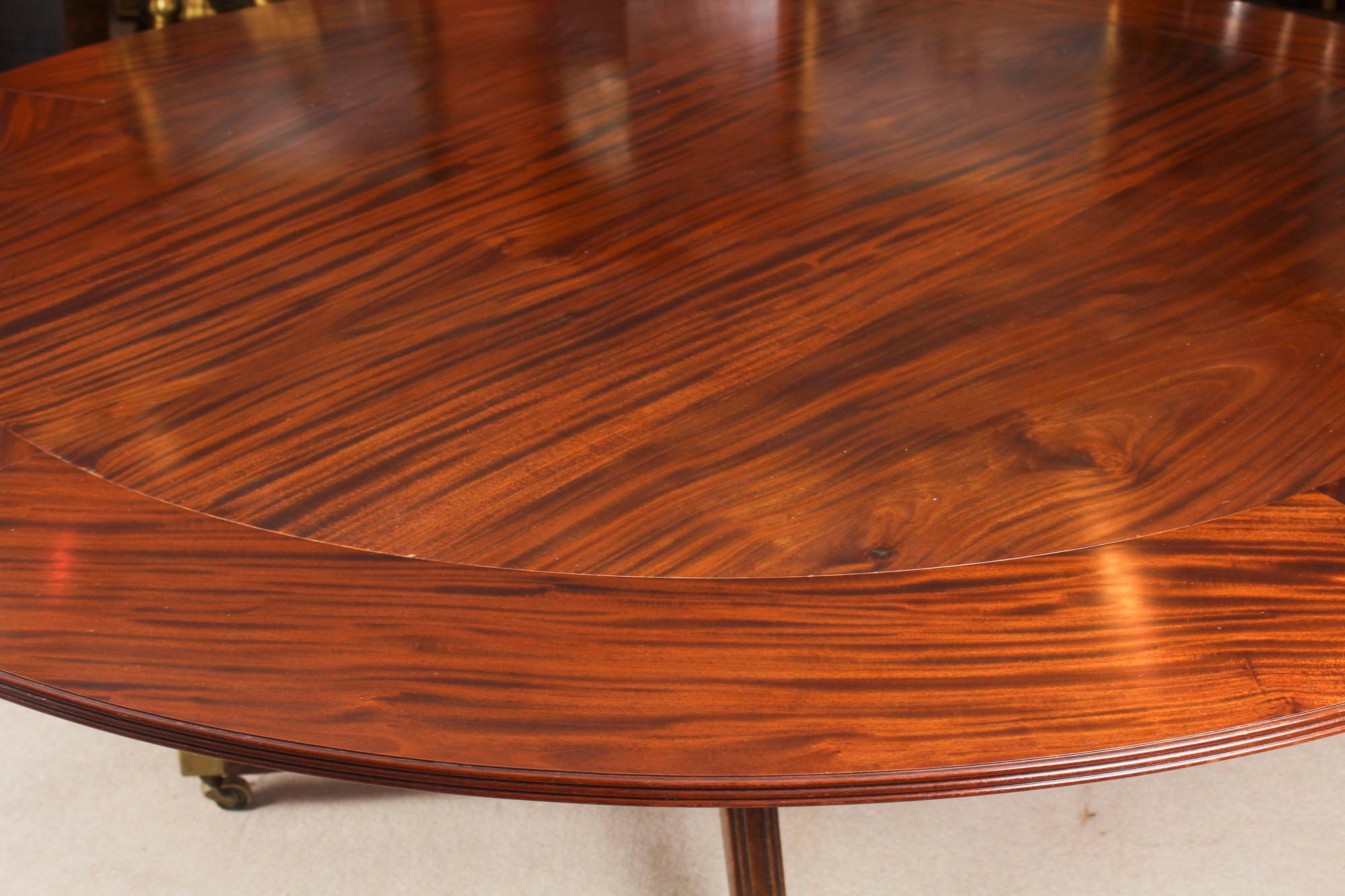mahogany dining room table and 8 chairs