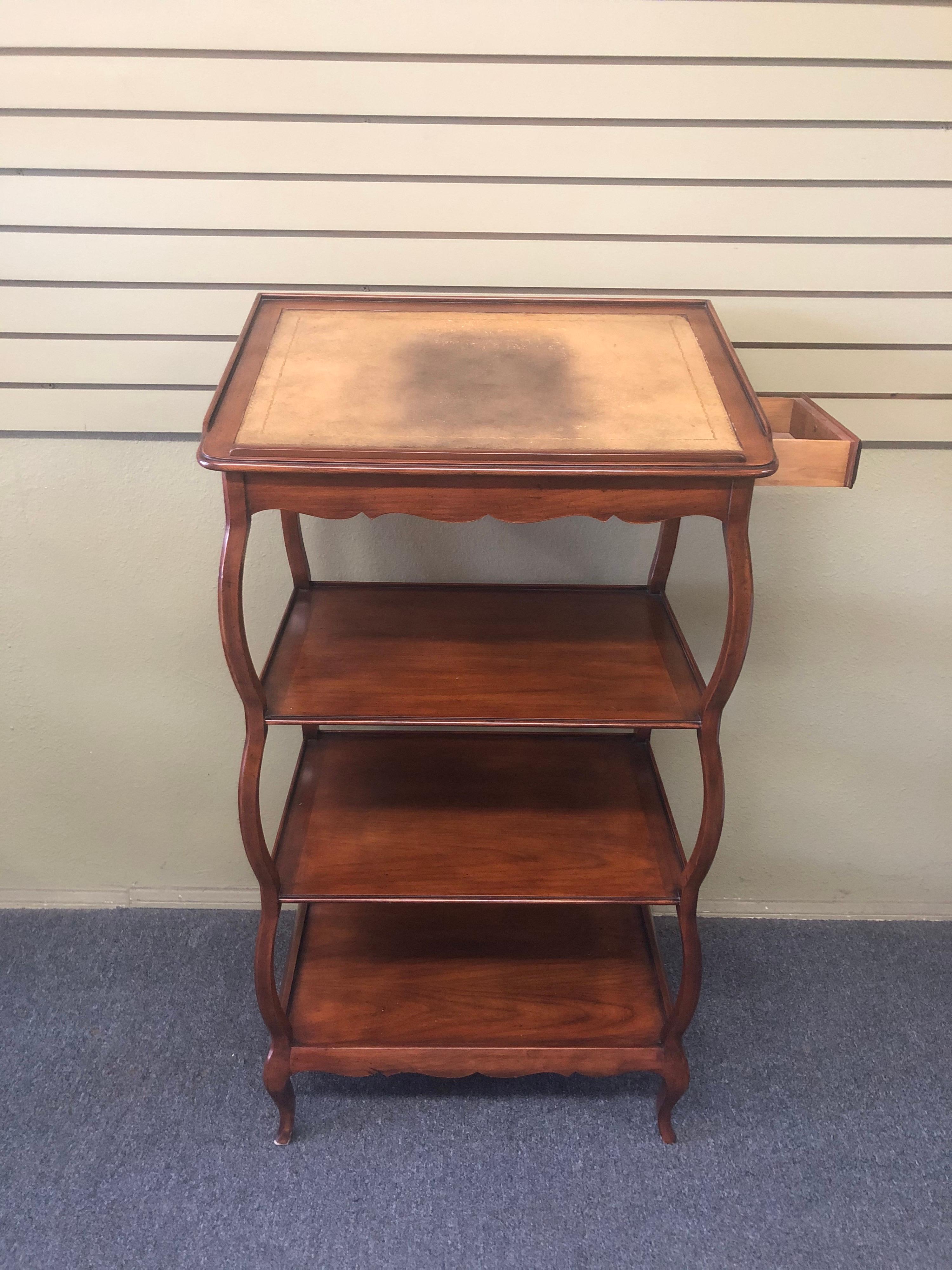Vintage Mahogany Lecturn with Drawer by Baker For Sale 1