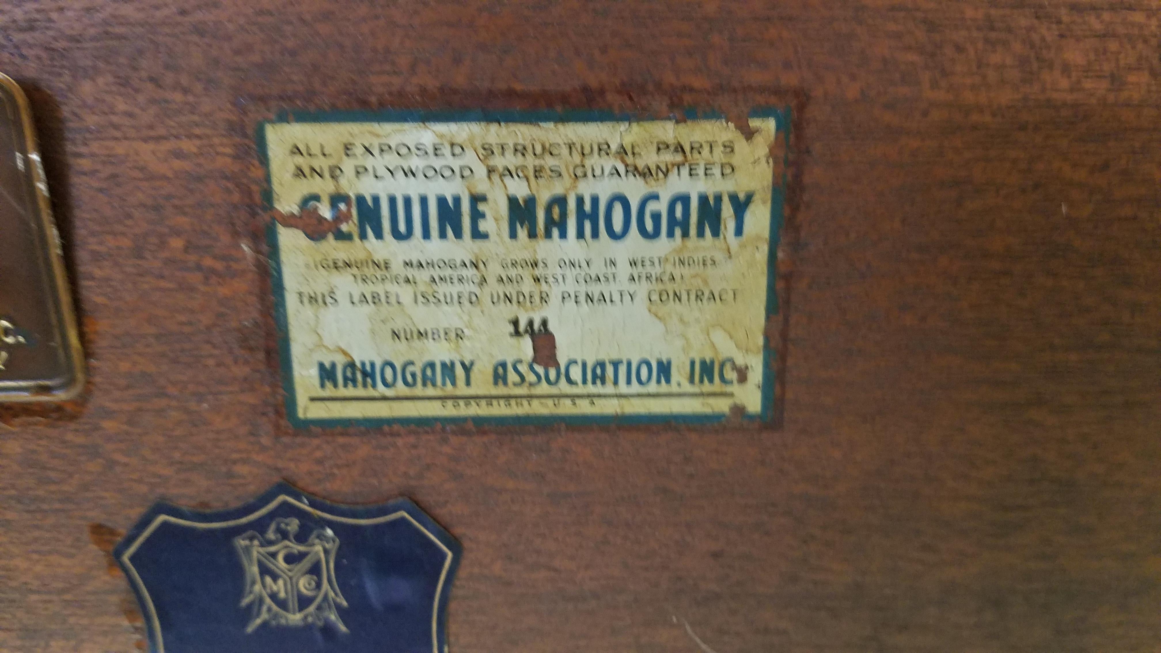 Vintage Mahogany Magazine Holder For Sale 1