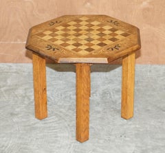 Vintage Hardwood Satinwood & Walnut Chess Games Table Ideal as a Side End Piece
