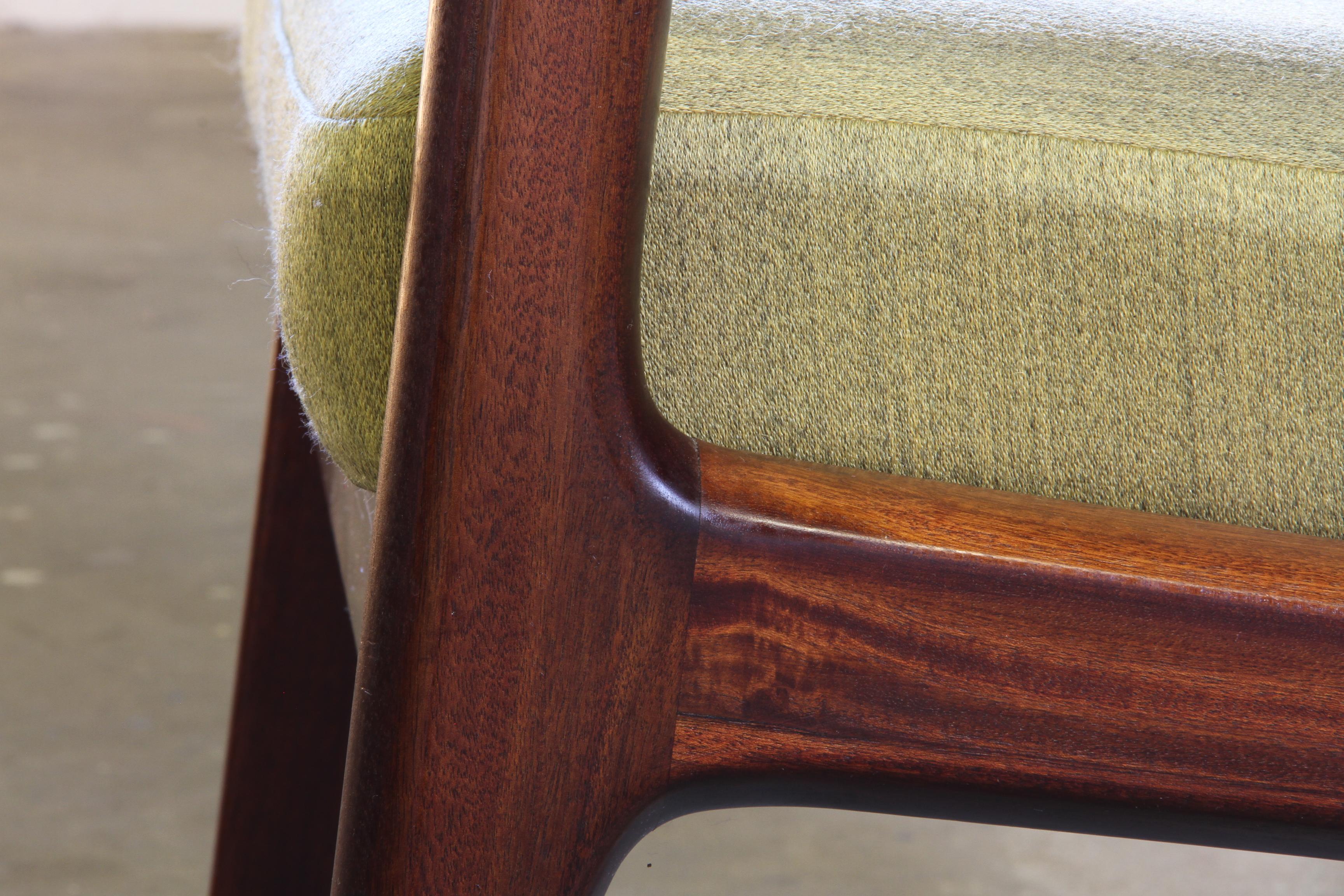 Sedia da salotto con schienale alto Senator in mogano vintage di Ole Wanscher per Cado, anni '60 in vendita 4