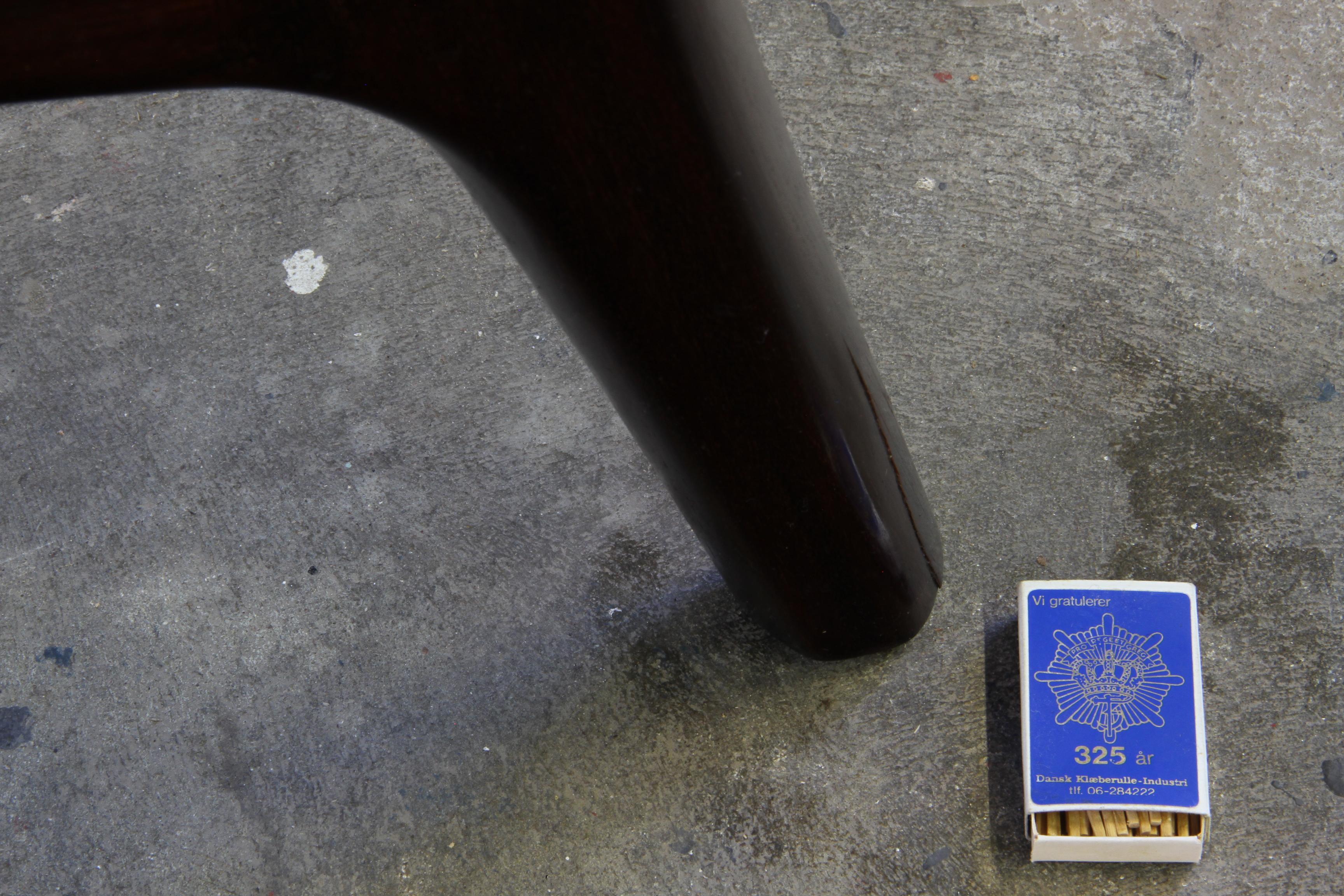 Sedia da salotto con schienale alto Senator in mogano vintage di Ole Wanscher per Cado, anni '60 in vendita 7