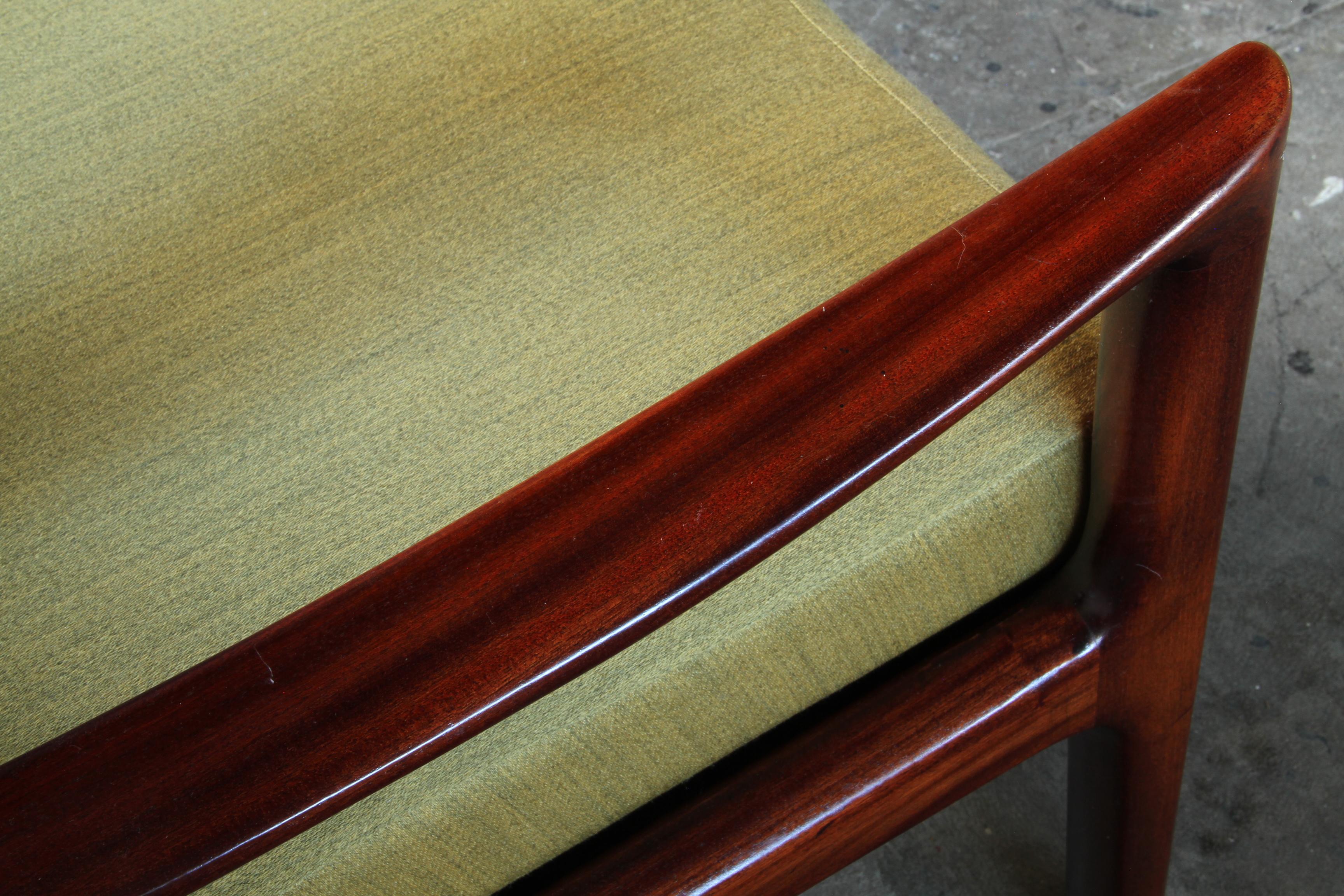 Sedia da salotto con schienale alto Senator in mogano vintage di Ole Wanscher per Cado, anni '60 in vendita 13