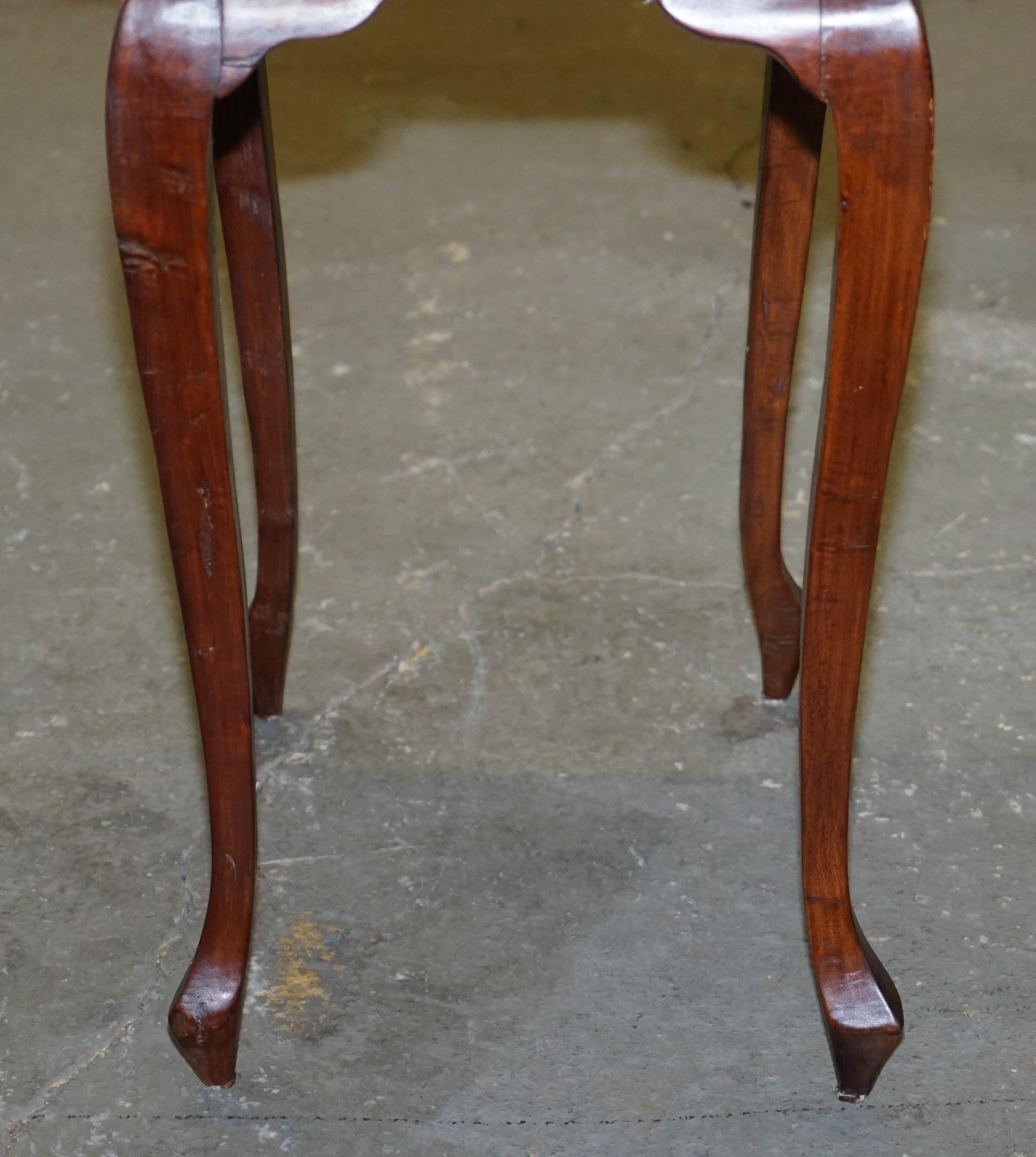 Vintage Hardwood Single Drawer Side Table Made Using Traditional Dowels 8