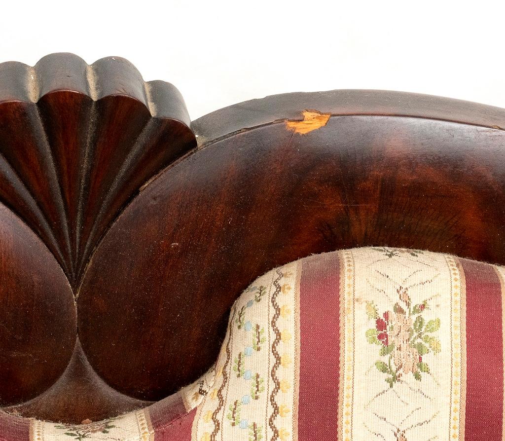 Vintage Mahogany Sofa, Biedermeier Style, 19th Century 1