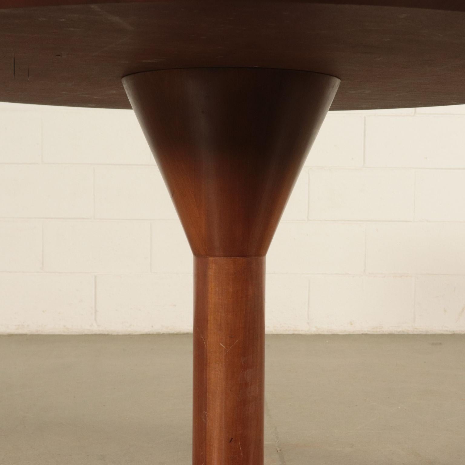 Vintage Mahogany Table, Italy, 1960s In Good Condition In Milano, IT