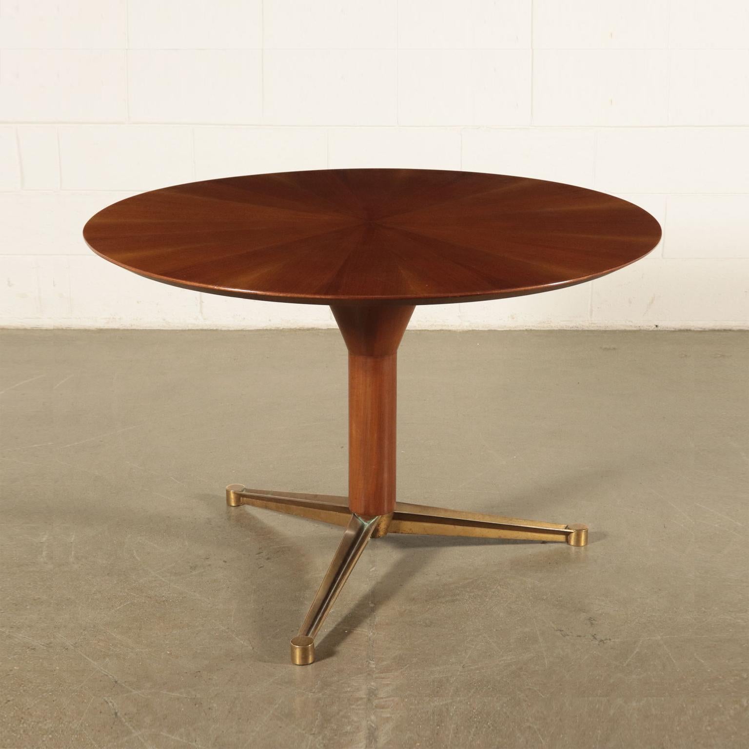 Vintage Mahogany Table, Italy, 1960s 1
