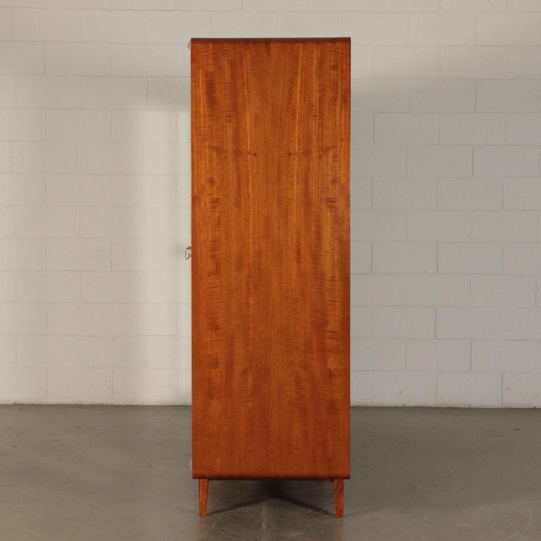 Vintage Mahogany Veneer Wardrobe, 1950s at 1stDibs