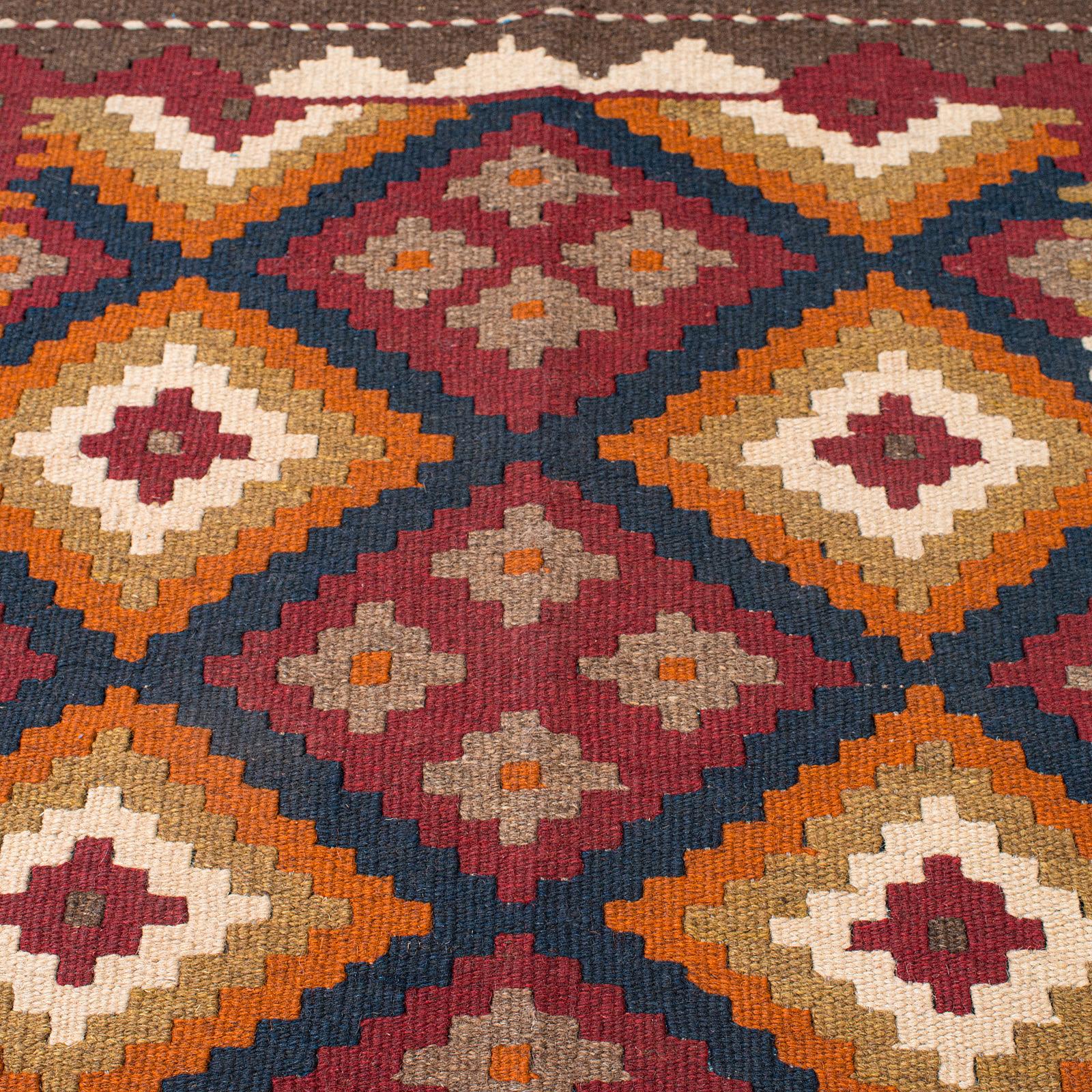 Vintage Maimana Kilim Rug, Caucasian, Decorative Carpet, Prayer Mat, Late 20th C For Sale 5