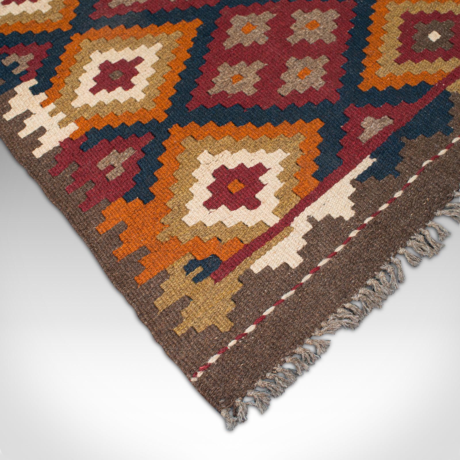 Vintage Maimana Kilim Rug, Caucasian, Decorative Carpet, Prayer Mat, Late 20th C For Sale 1