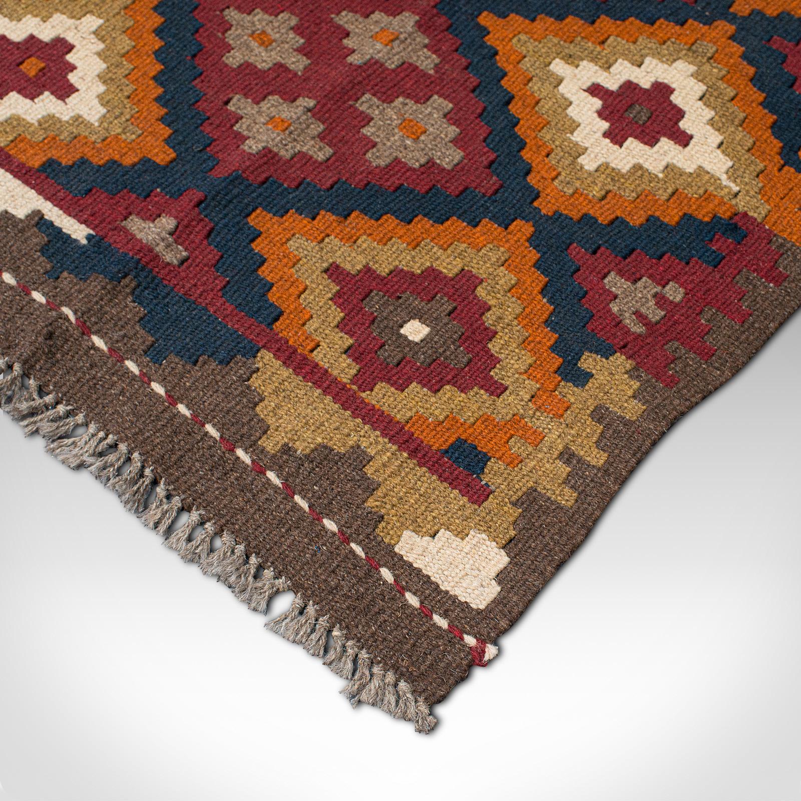 Vintage Maimana Kilim Rug, Caucasian, Decorative Carpet, Prayer Mat, Late 20th C For Sale 2