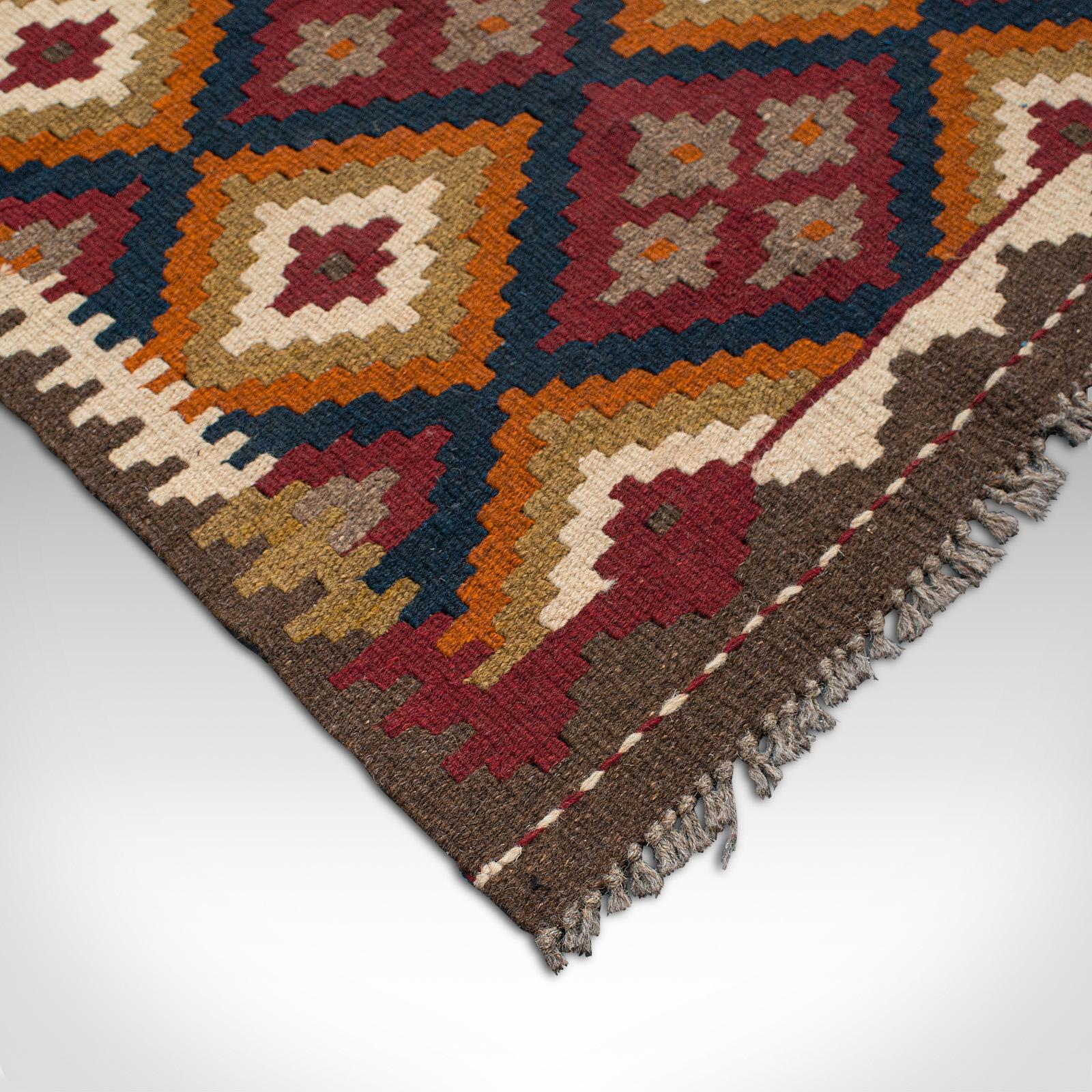 Vintage Maimana Kilim Rug, Caucasian, Decorative Carpet, Prayer Mat, Late 20th C For Sale 3