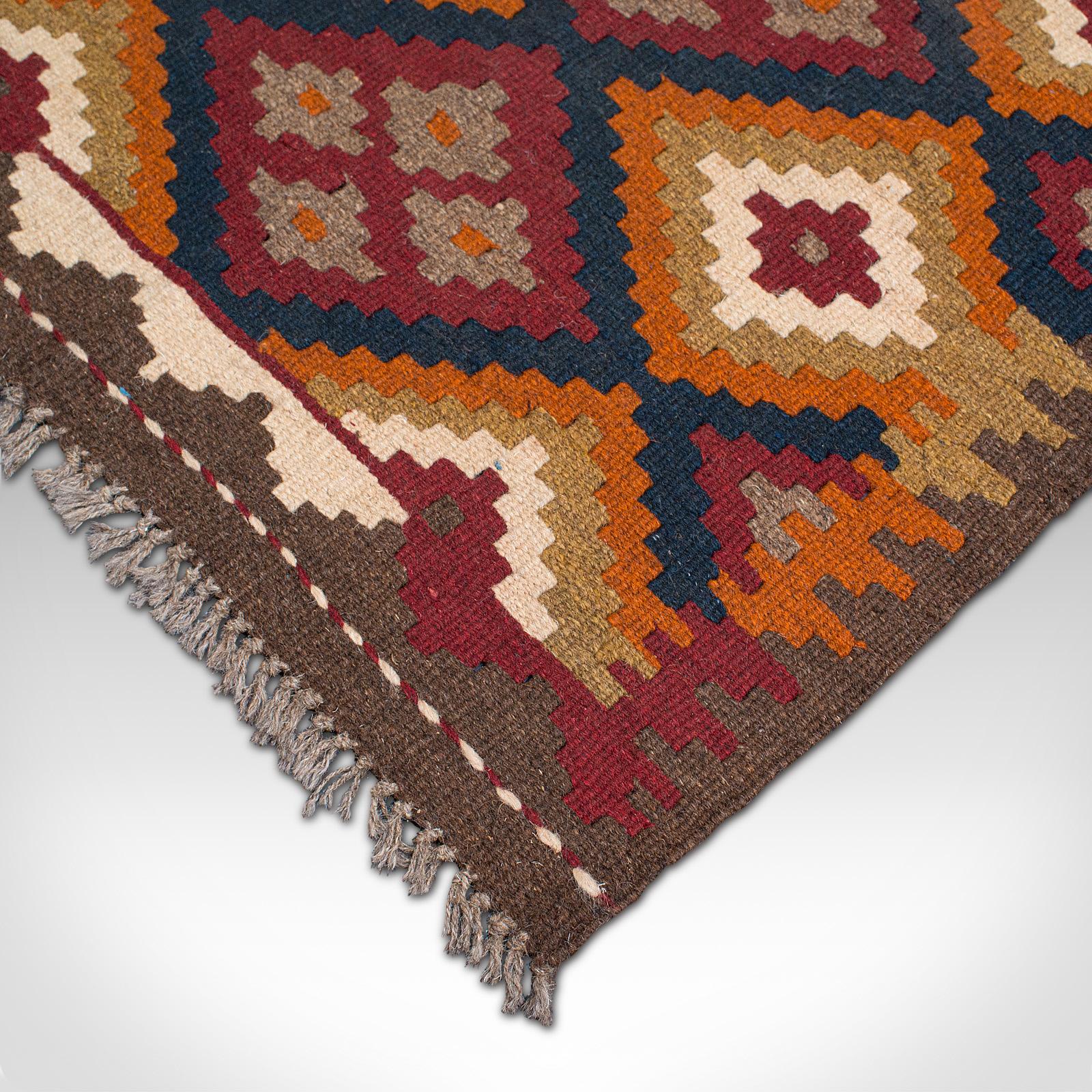Vintage Maimana Kilim Rug, Caucasian, Decorative Carpet, Prayer Mat, Late 20th C For Sale 4