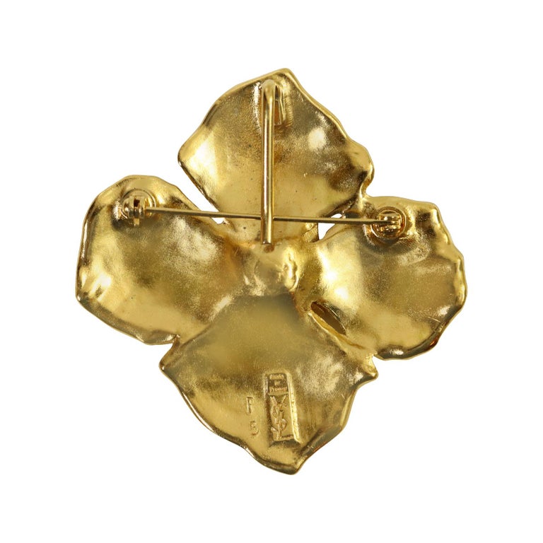 Broche Vintage Années 80, Rouge Et Blanc - Superbe état, Sans Marque