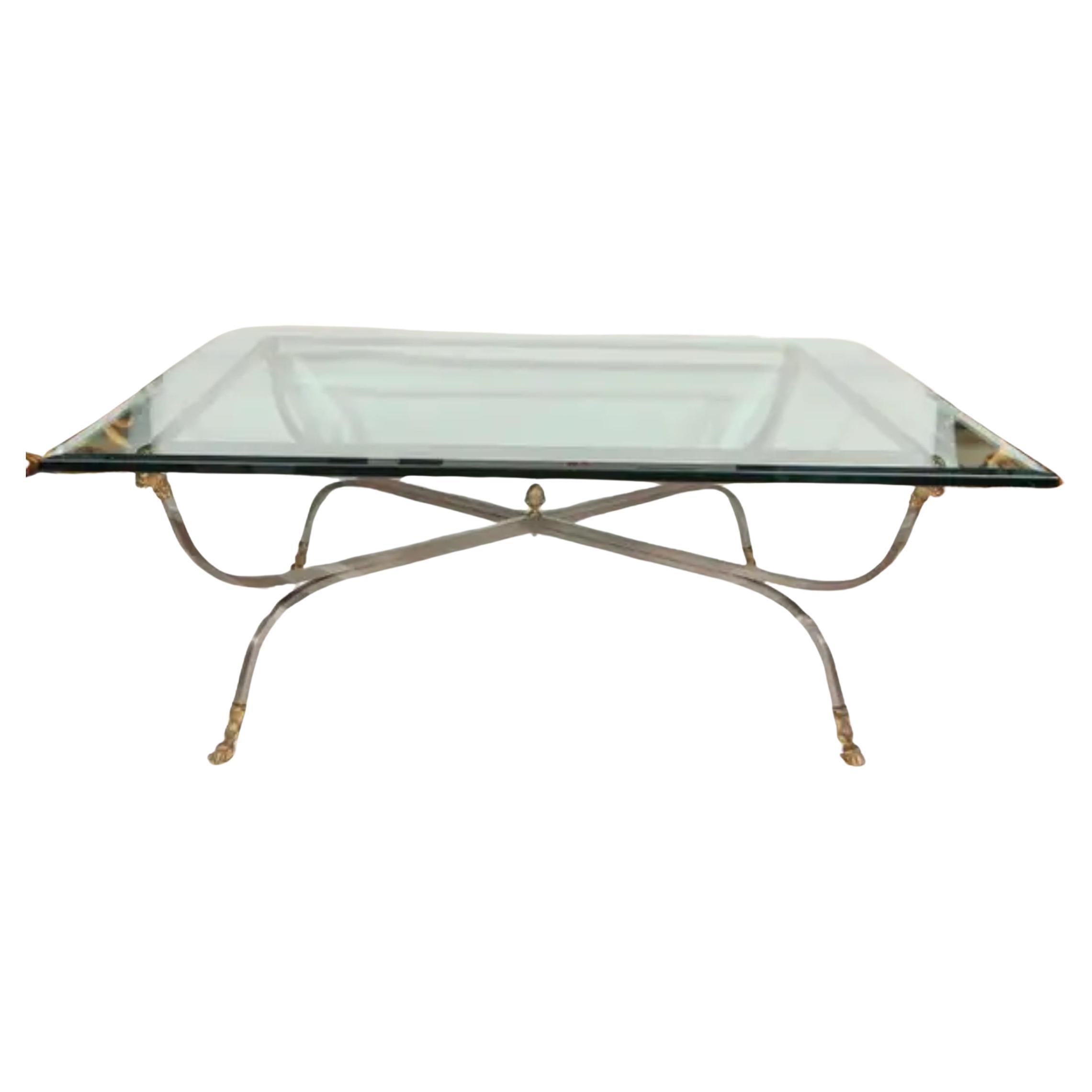 Vintage Maison Jansen Widderkopf Couchtisch