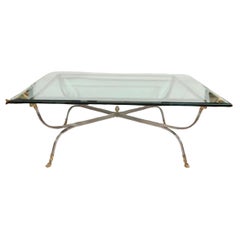 Vintage Maison Jansen Widderkopf Couchtisch